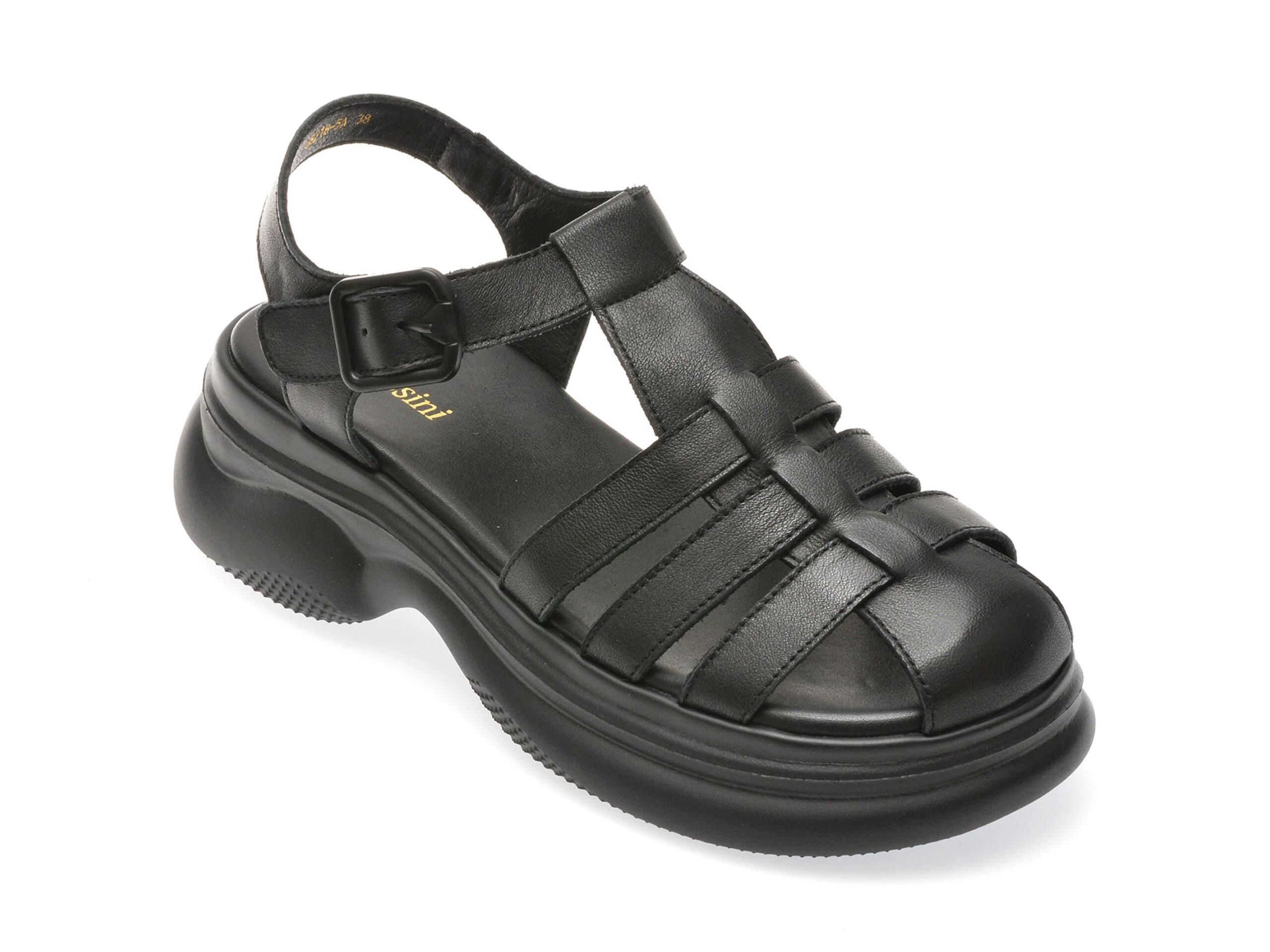 Sandale FLAVIA PASSINI negre, 88218, din piele naturala 1 Sandale FLAVIA PASSINI negre