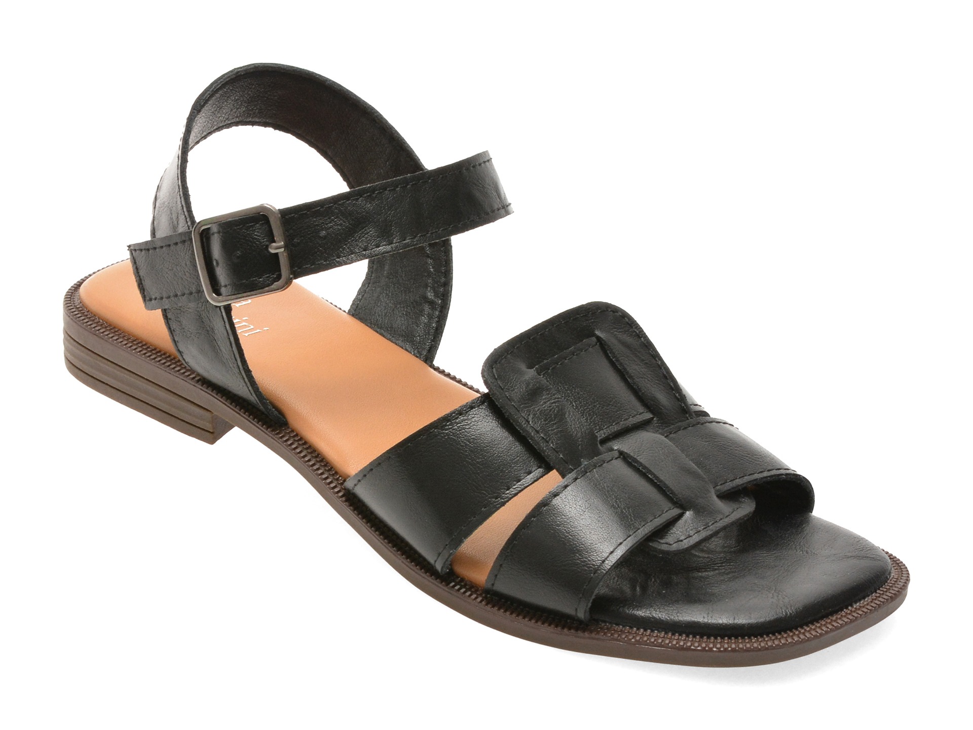 Sandale FLAVIA PASSINI negre, 909, din piele naturala 1 Sandale FLAVIA PASSINI negre