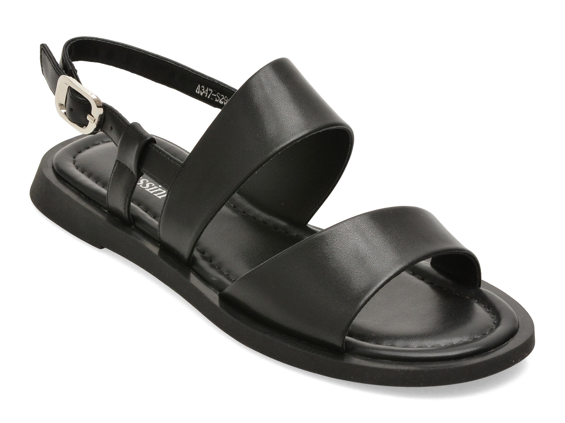 Sandale FLAVIA PASSINI negre, A347, din piele naturala 1 Sandale FLAVIA PASSINI negre