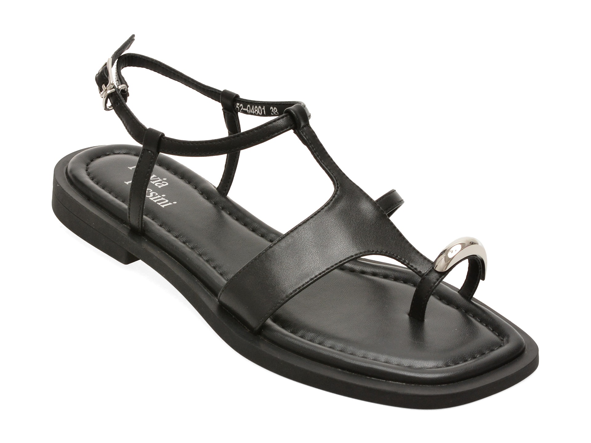Sandale FLAVIA PASSINI negre, A352, din piele naturala 1 Sandale FLAVIA PASSINI negre
