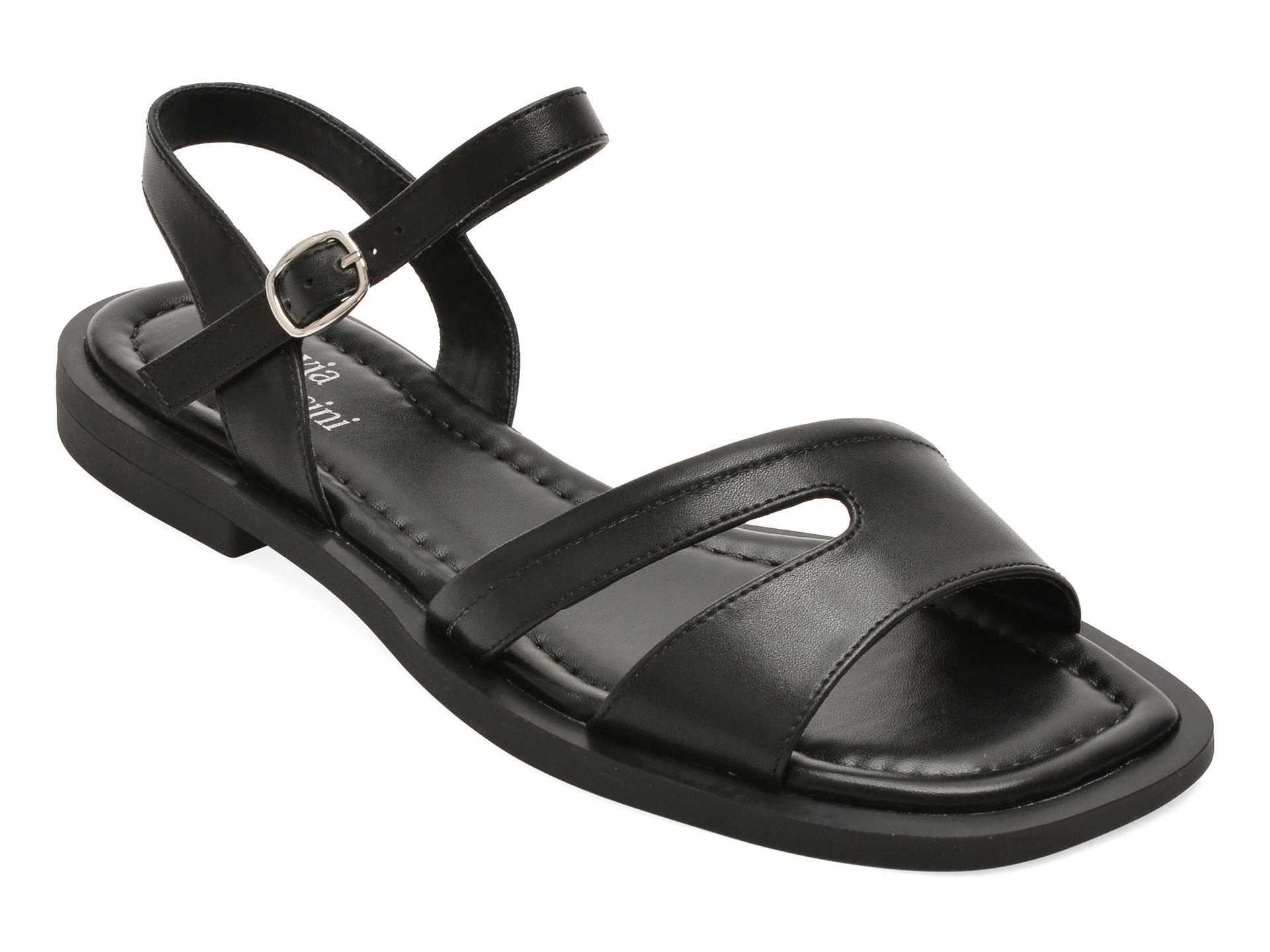 Sandale FLAVIA PASSINI negre, ATH242, din piele naturala 1 Sandale FLAVIA PASSINI negre