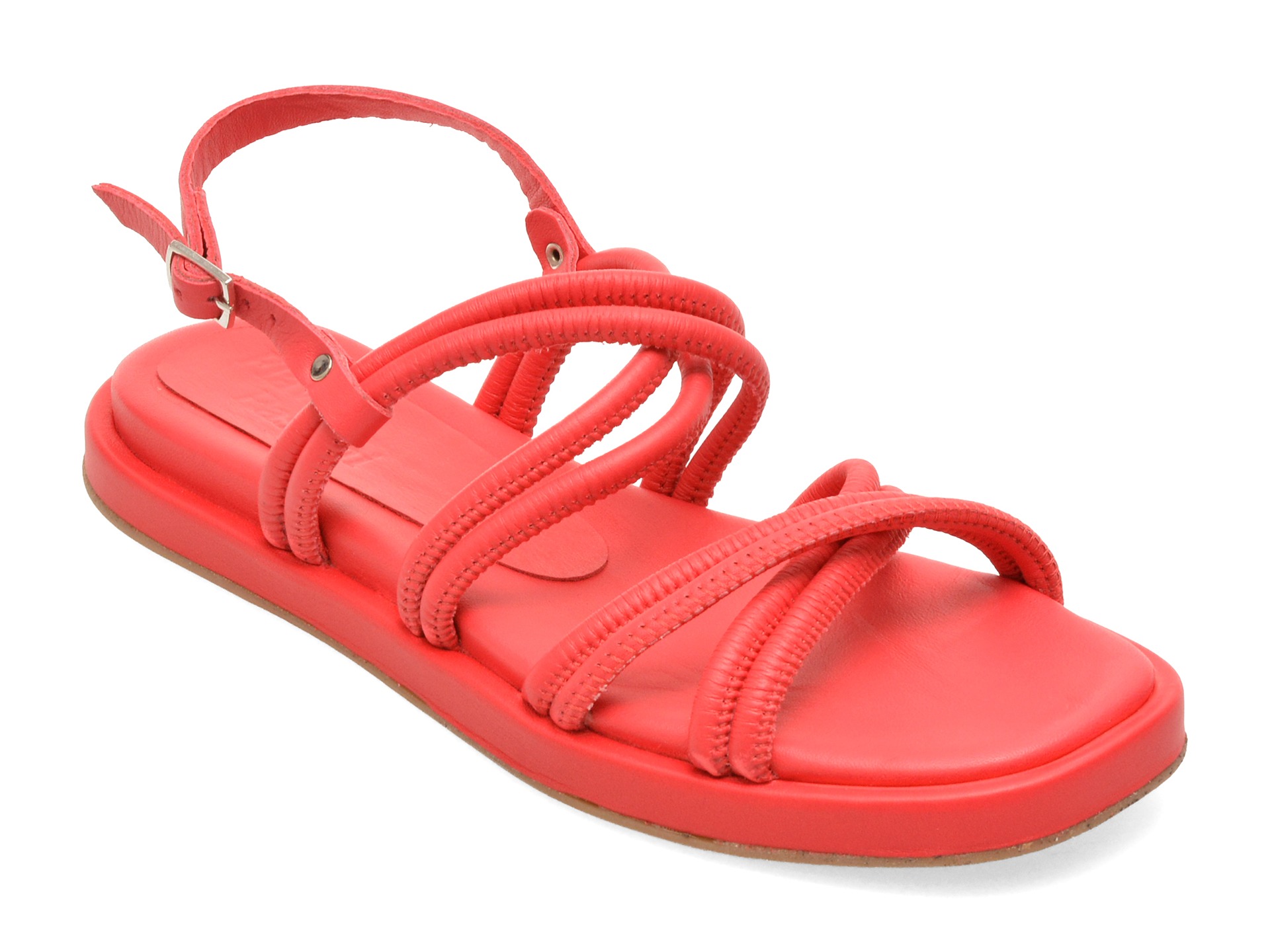 Sandale FLAVIA PASSINI rosii, 211904, din piele naturala 1 Sandale FLAVIA PASSINI rosii