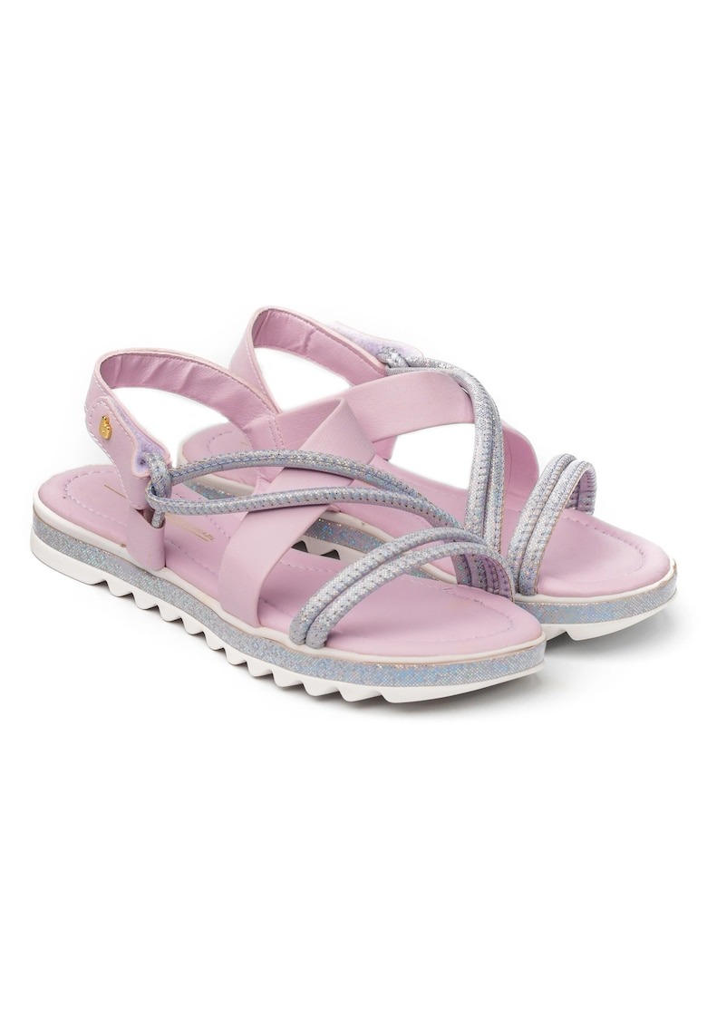 Sandale Fete Flat Form Pink Glitter - 1059247 1 Sandale Fete  Flat Form Pink Glitter  -1059247