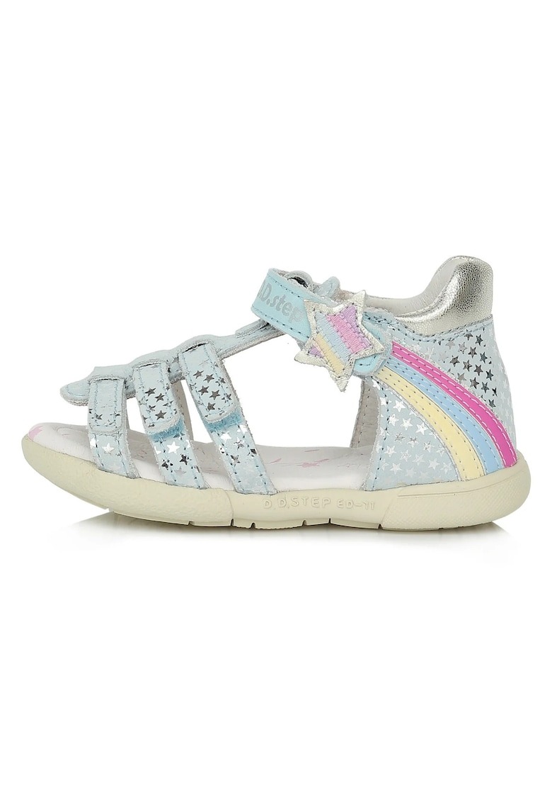 Sandale Fetite - din Piele cu stelute - AC048-204 1 Sandale Fetite - din Piele cu stelute - AC048-204
