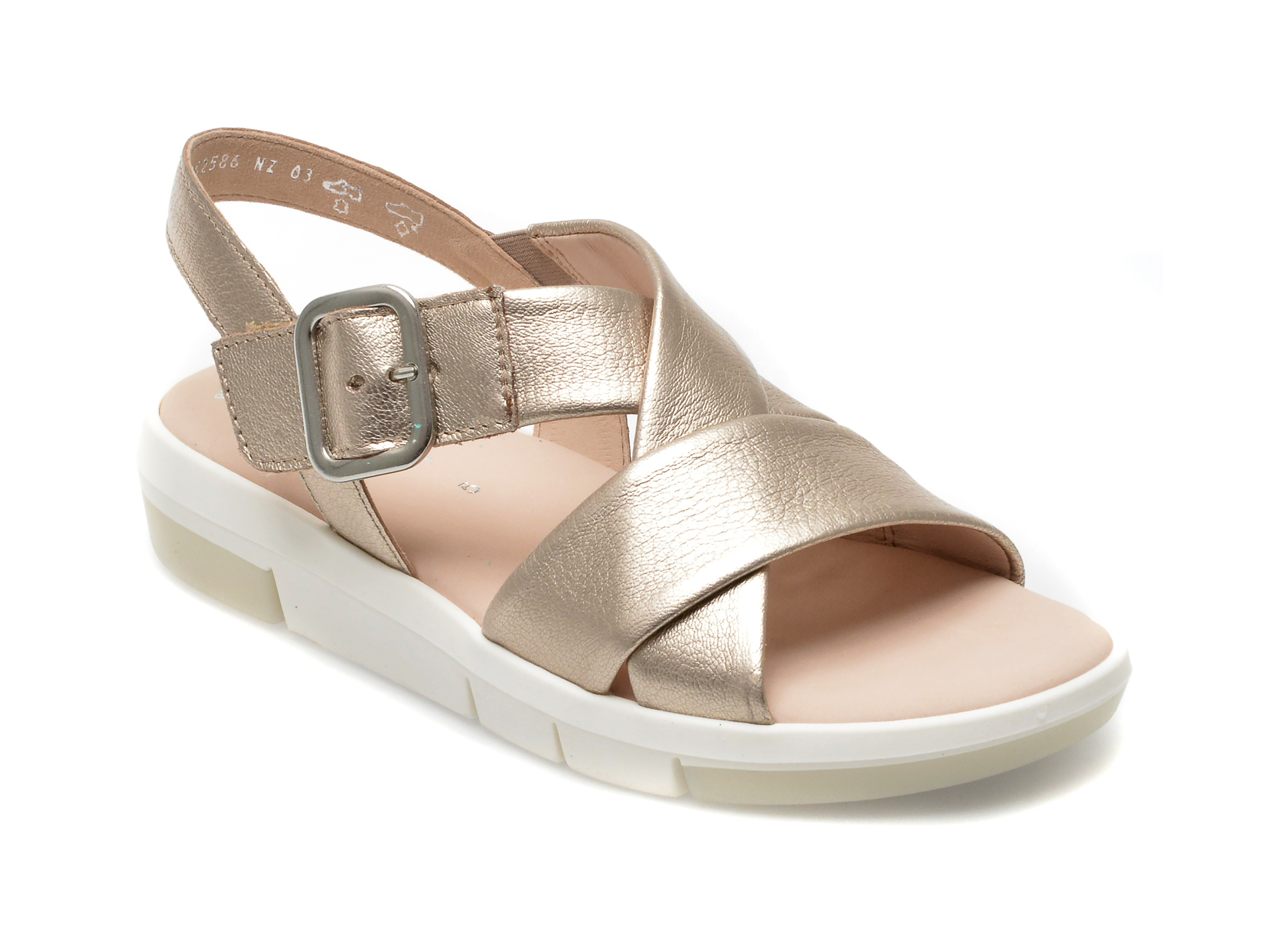 Sandale GABOR aurii, 24603, din piele naturala 1 Sandale GABOR aurii