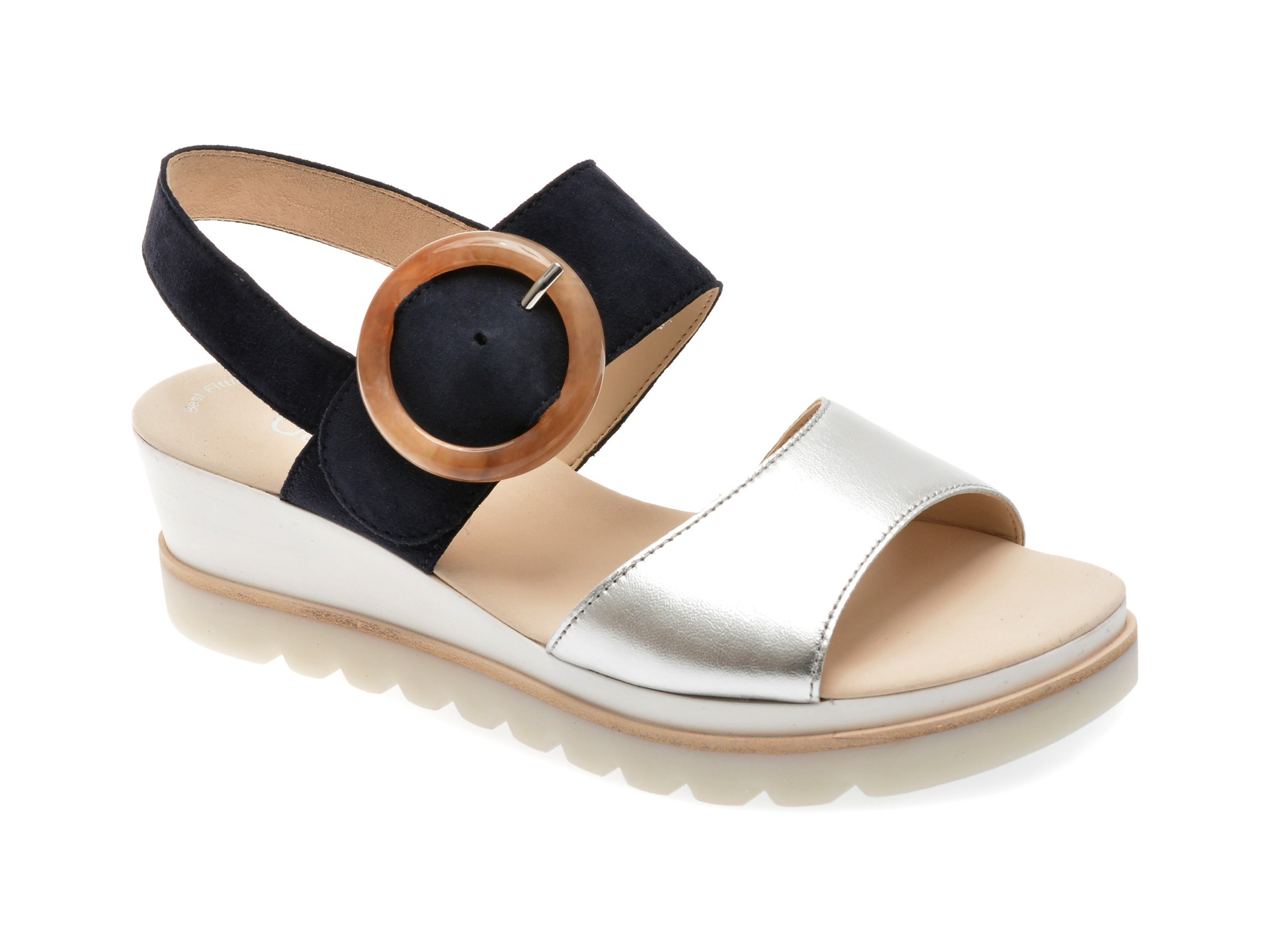 Sandale GABOR bleumarin, 44645, din piele intoarsa 1 Sandale GABOR bleumarin