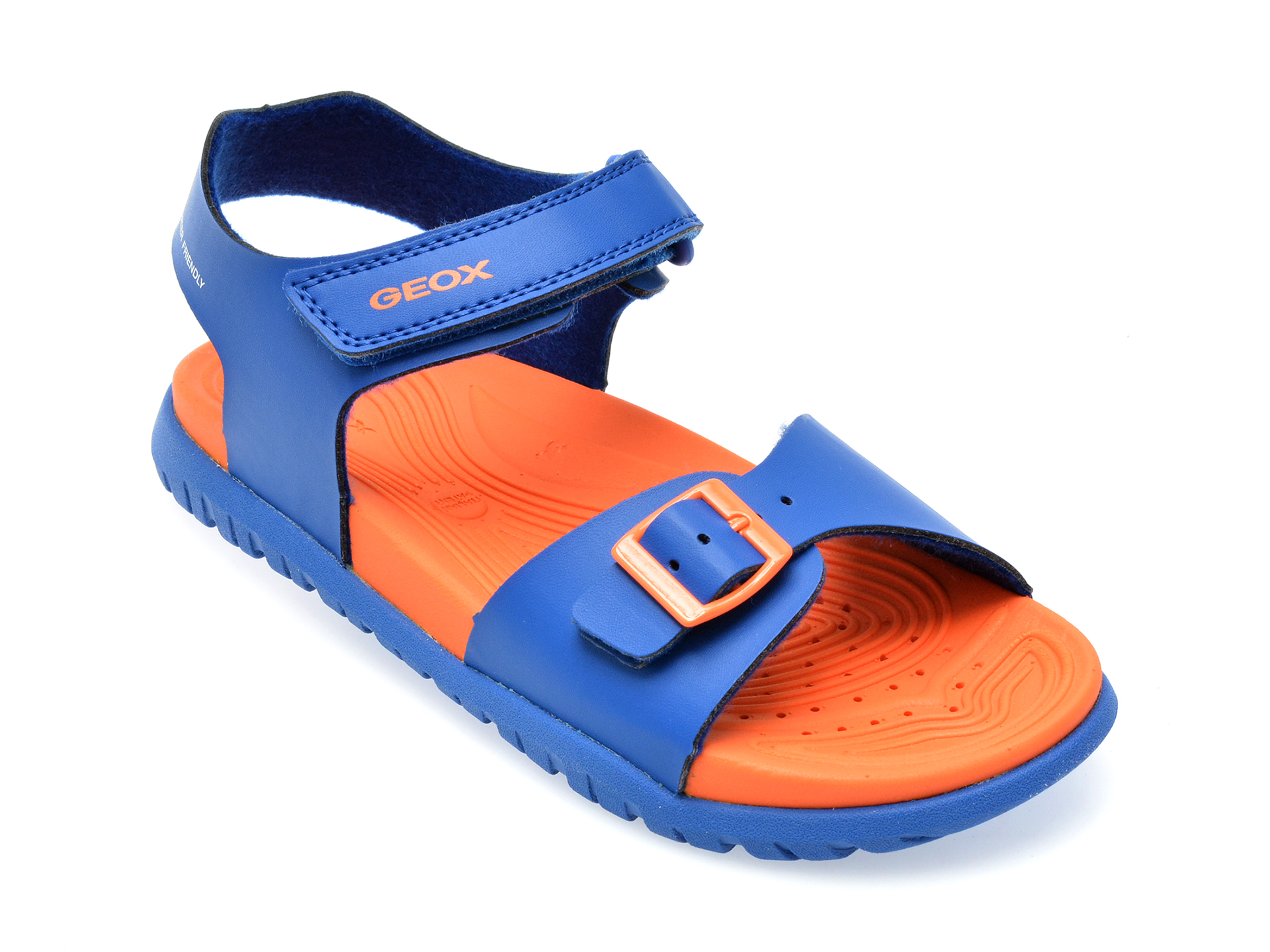 Sandale GEOX albastre, J35HMA, din piele ecologica 1 Sandale GEOX albastre