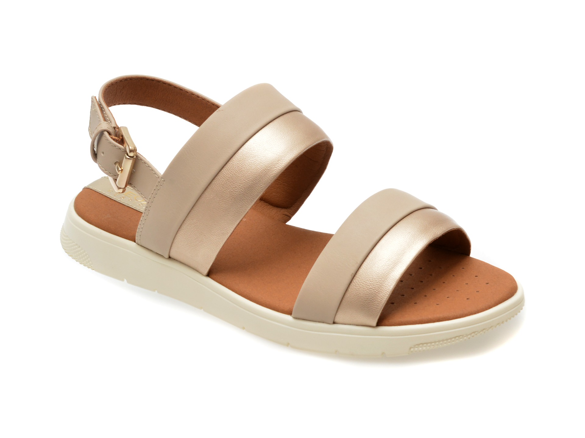 Sandale GEOX bej, D35NNA, din piele ecologica 1 Sandale GEOX bej