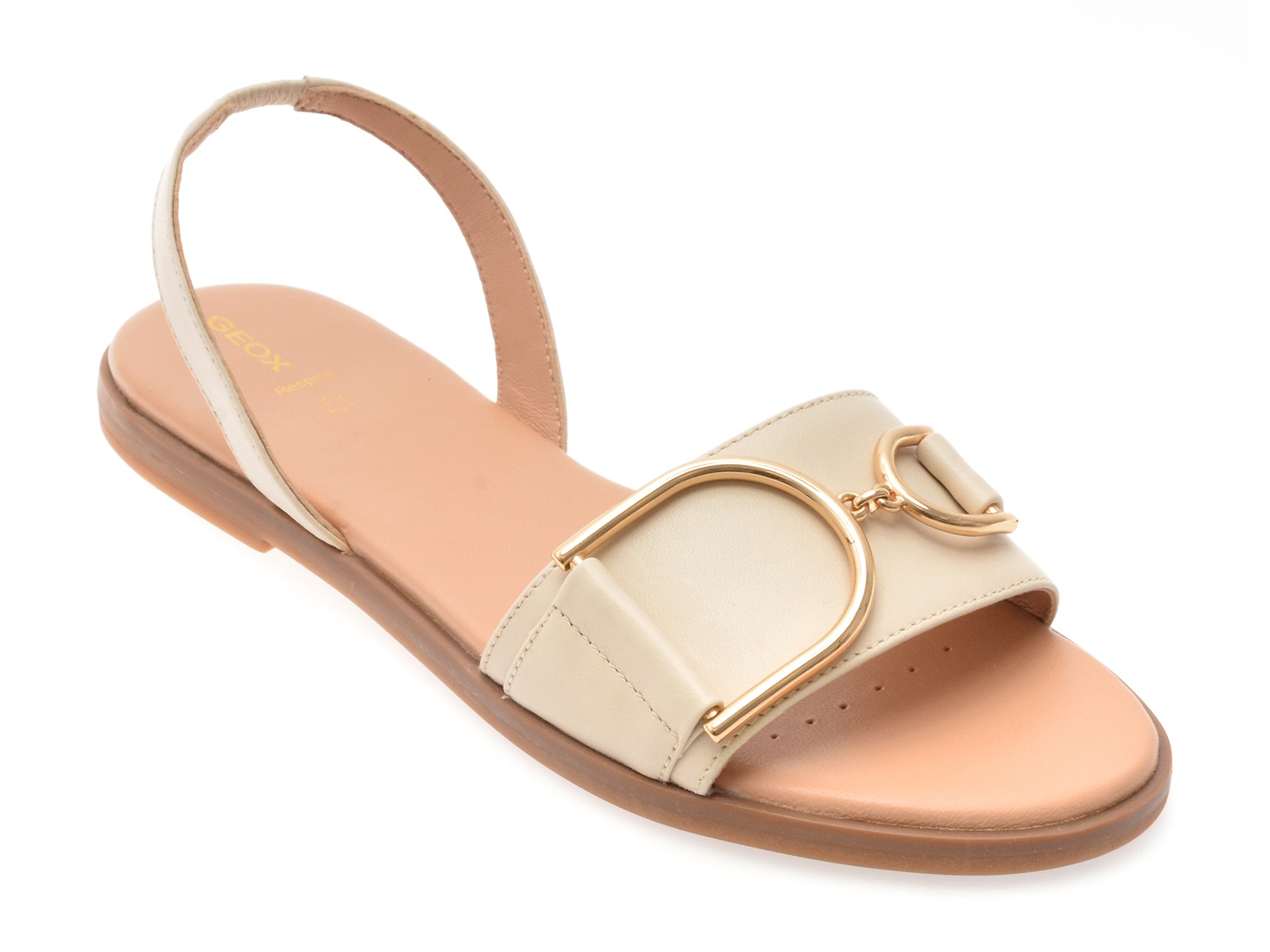 Sandale GEOX bej, D35SDA, din piele naturala 1 Sandale GEOX bej