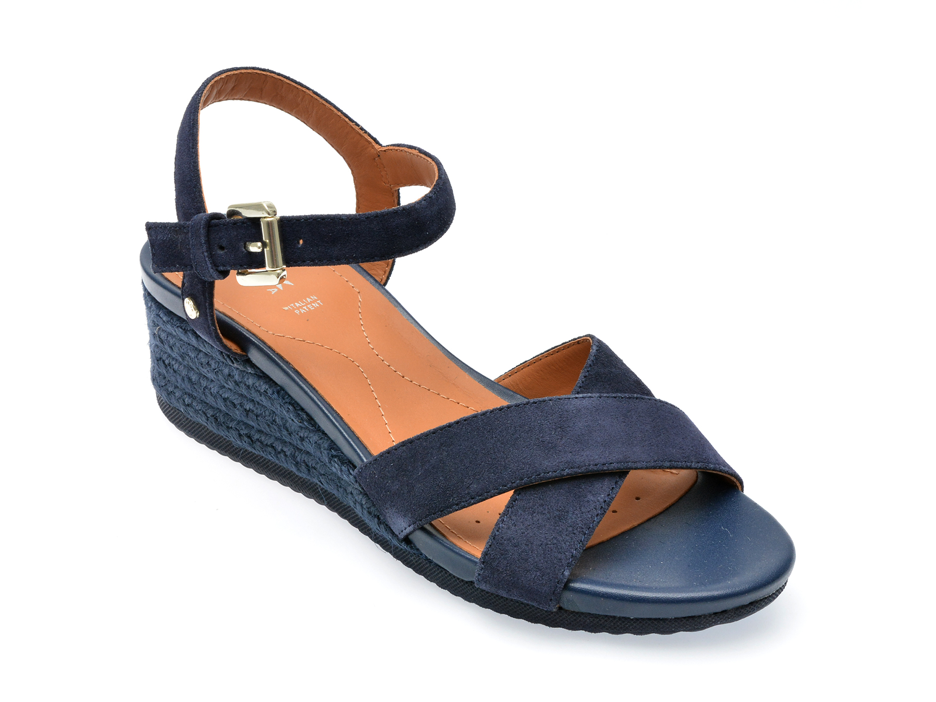 Sandale GEOX bleumarin, D02HHC, din piele intoarsa 1 Sandale GEOX bleumarin