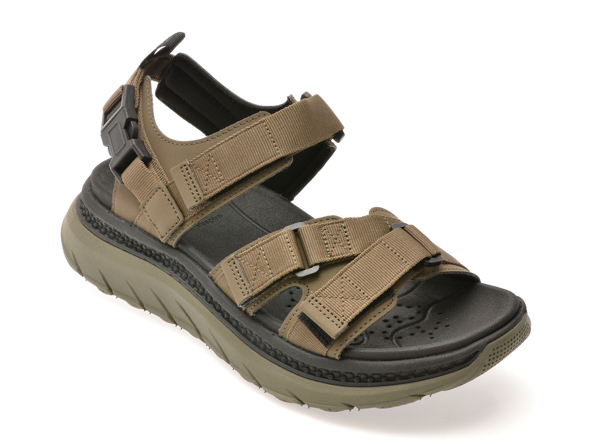 Sandale GEOX kaki, U55L0A, din piele ecologica 1 Sandale GEOX kaki