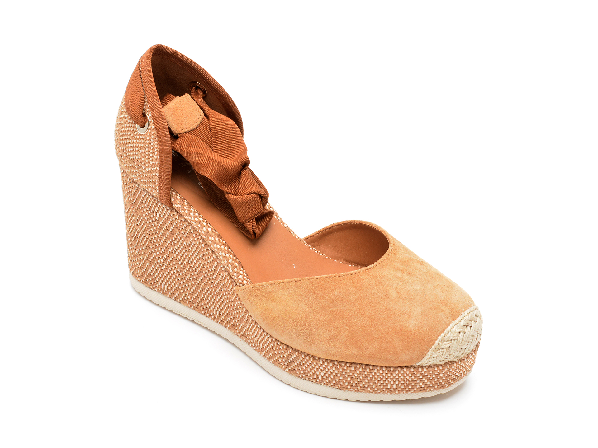 Sandale GEOX maro, D25GVB9, din material textil 1 Sandale GEOX maro