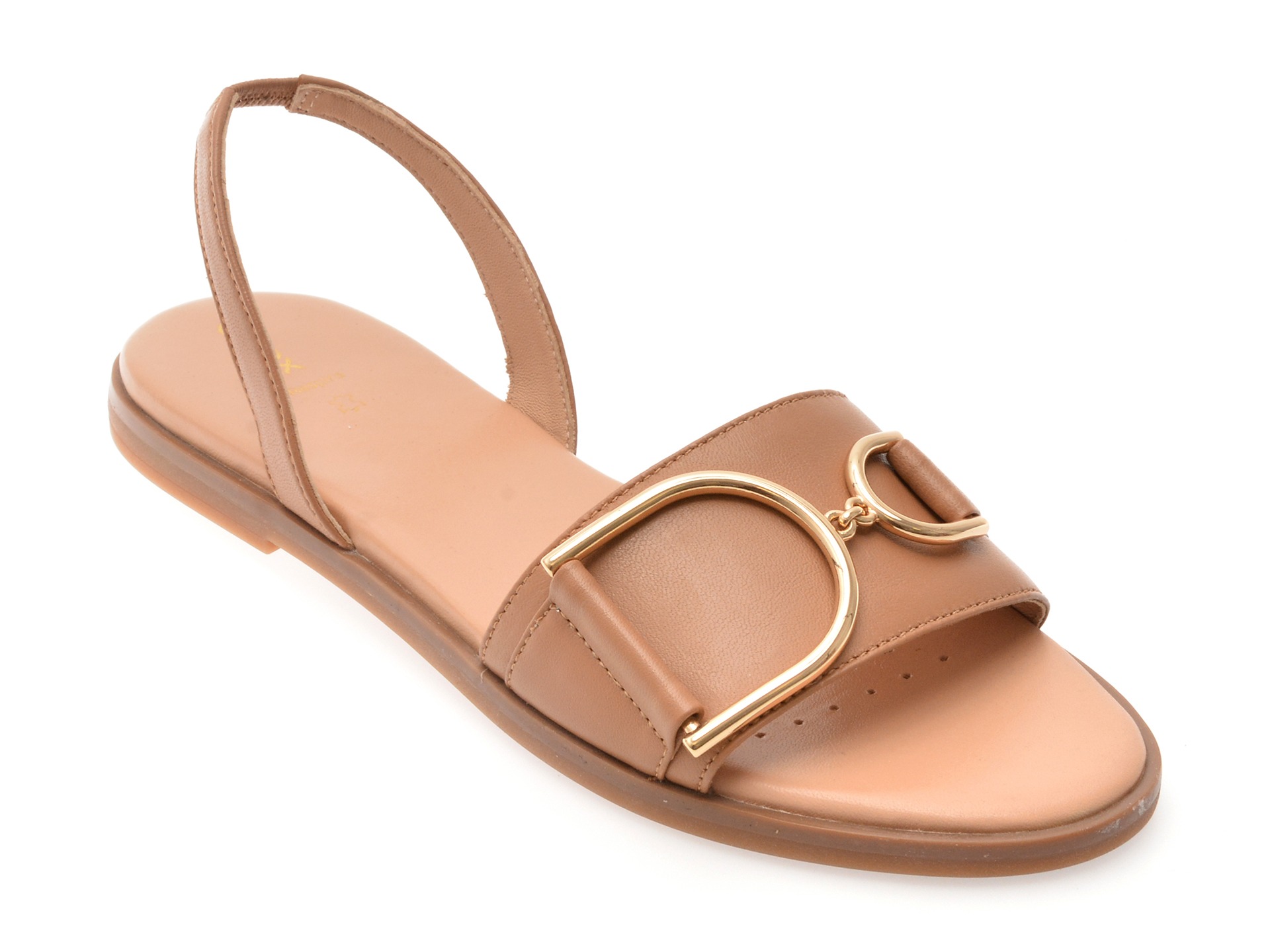 Sandale GEOX maro, D35SDA, din piele naturala 1 Sandale GEOX maro