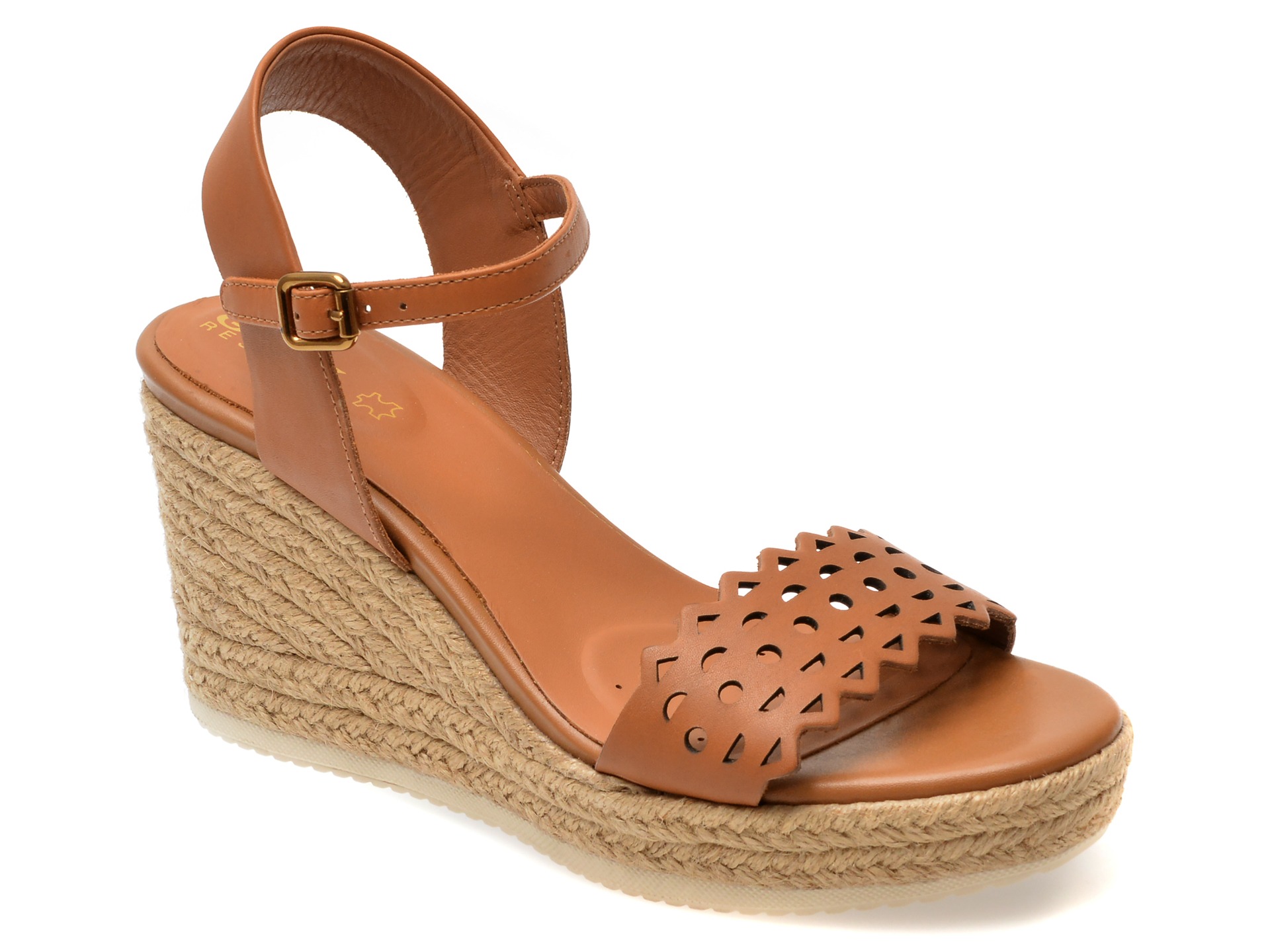 Sandale GEOX maro, D45GVA, din piele naturala 1 Sandale GEOX maro