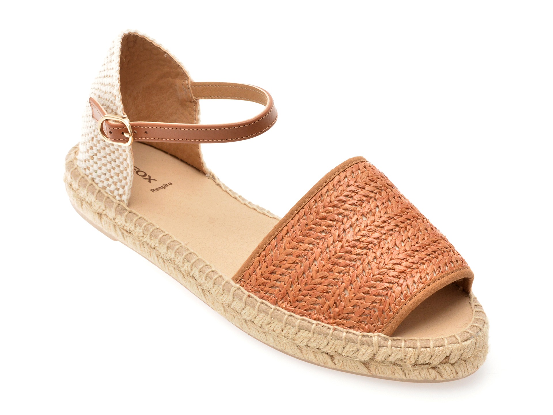 Sandale GEOX maro, D55V0B, din material textil 1 Sandale GEOX maro