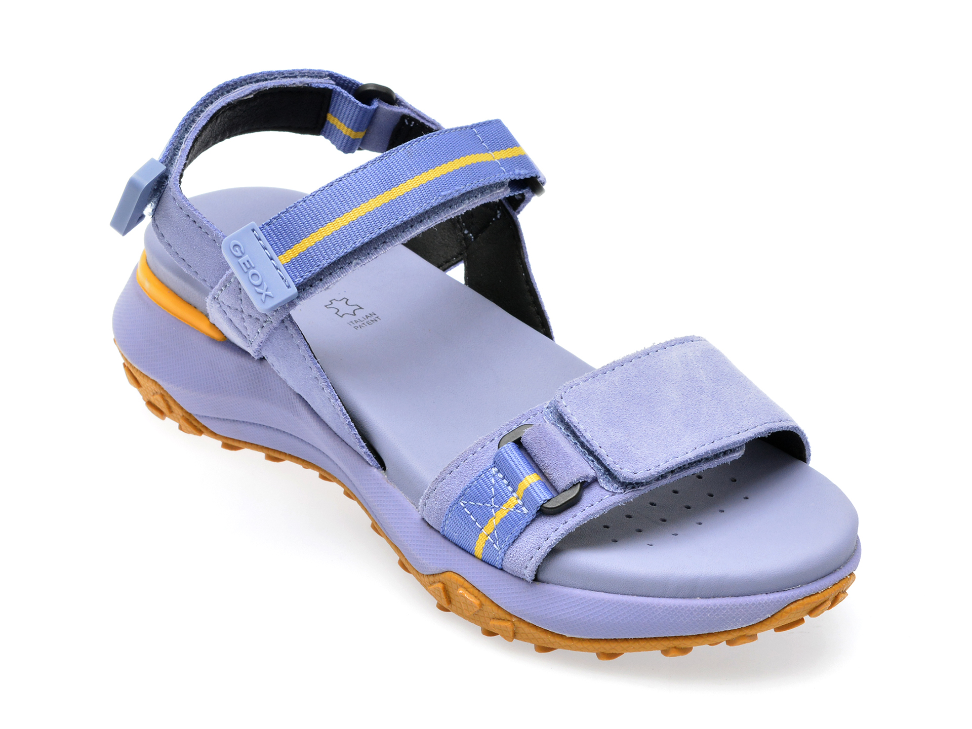 Sandale GEOX mov, D35TBB, din piele intoarsa 1 Sandale GEOX mov