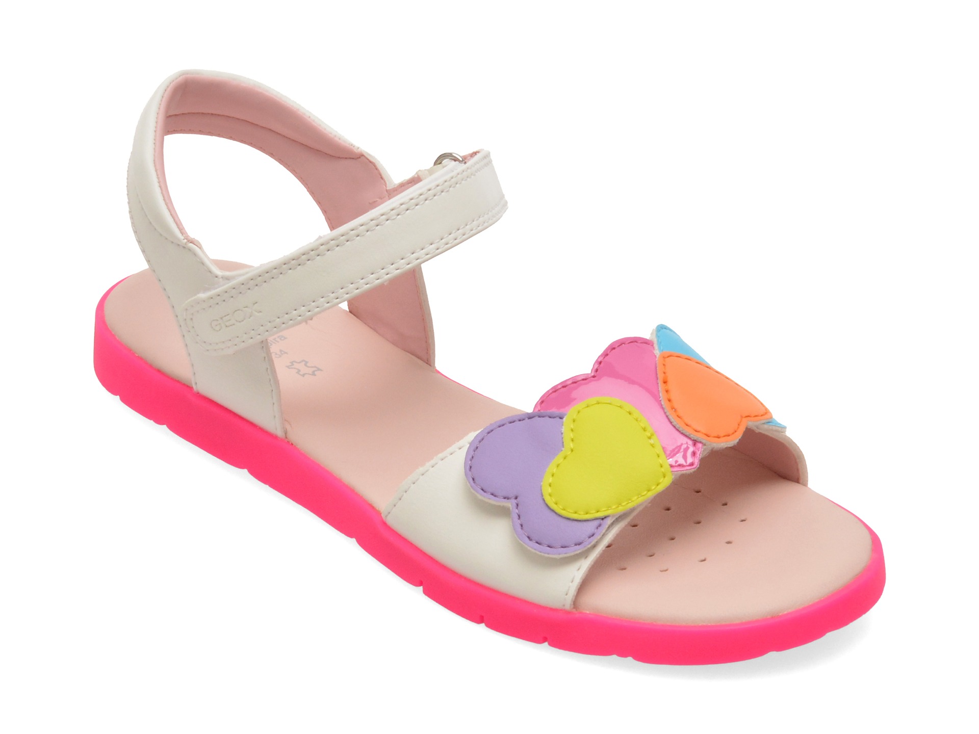 Sandale GEOX multicolor, J65P1D, din piele ecologica 1 Sandale GEOX multicolor