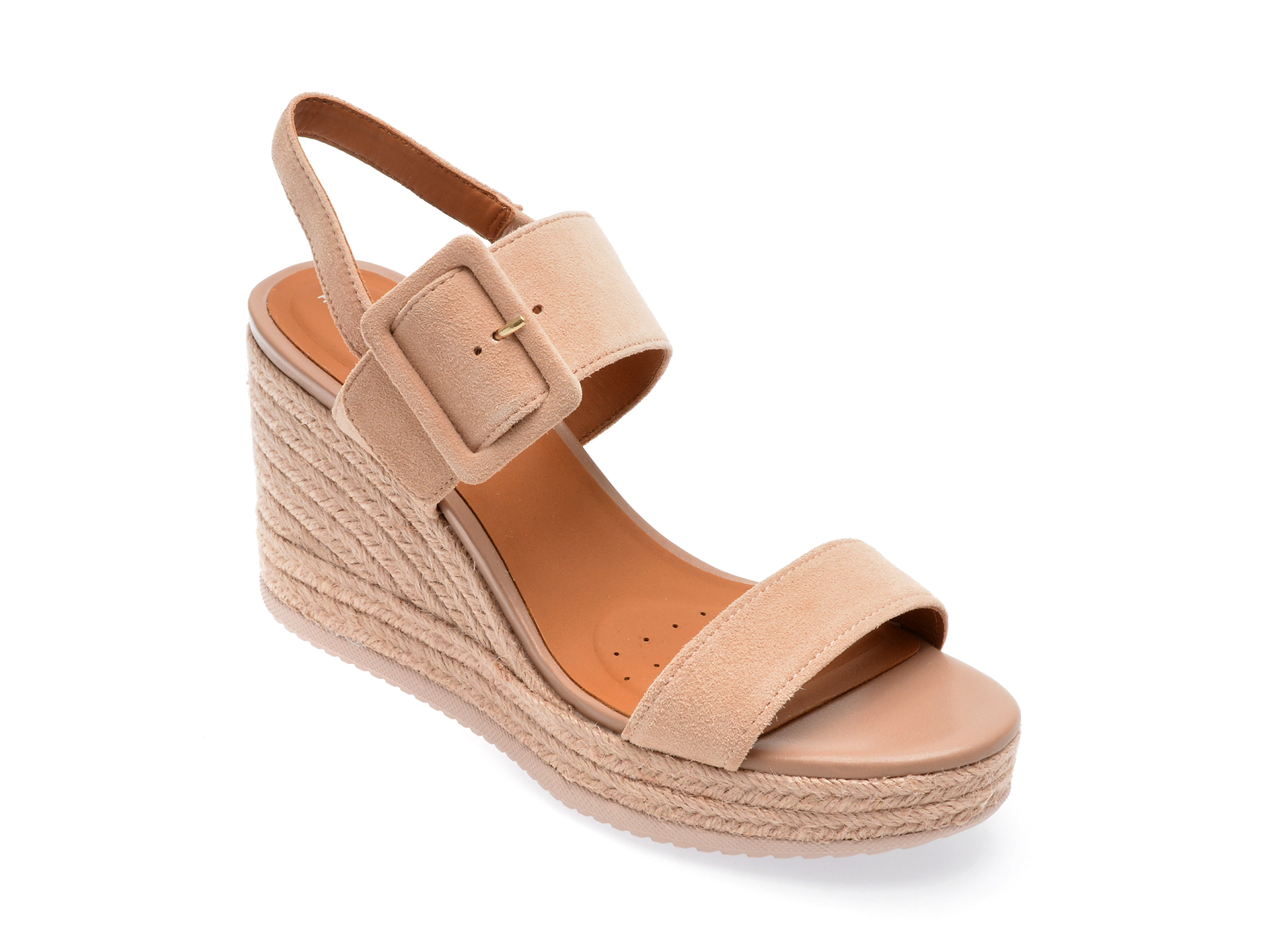 Sandale GEOX nude, D35GVB, din piele intoarsa 1 Sandale GEOX nude