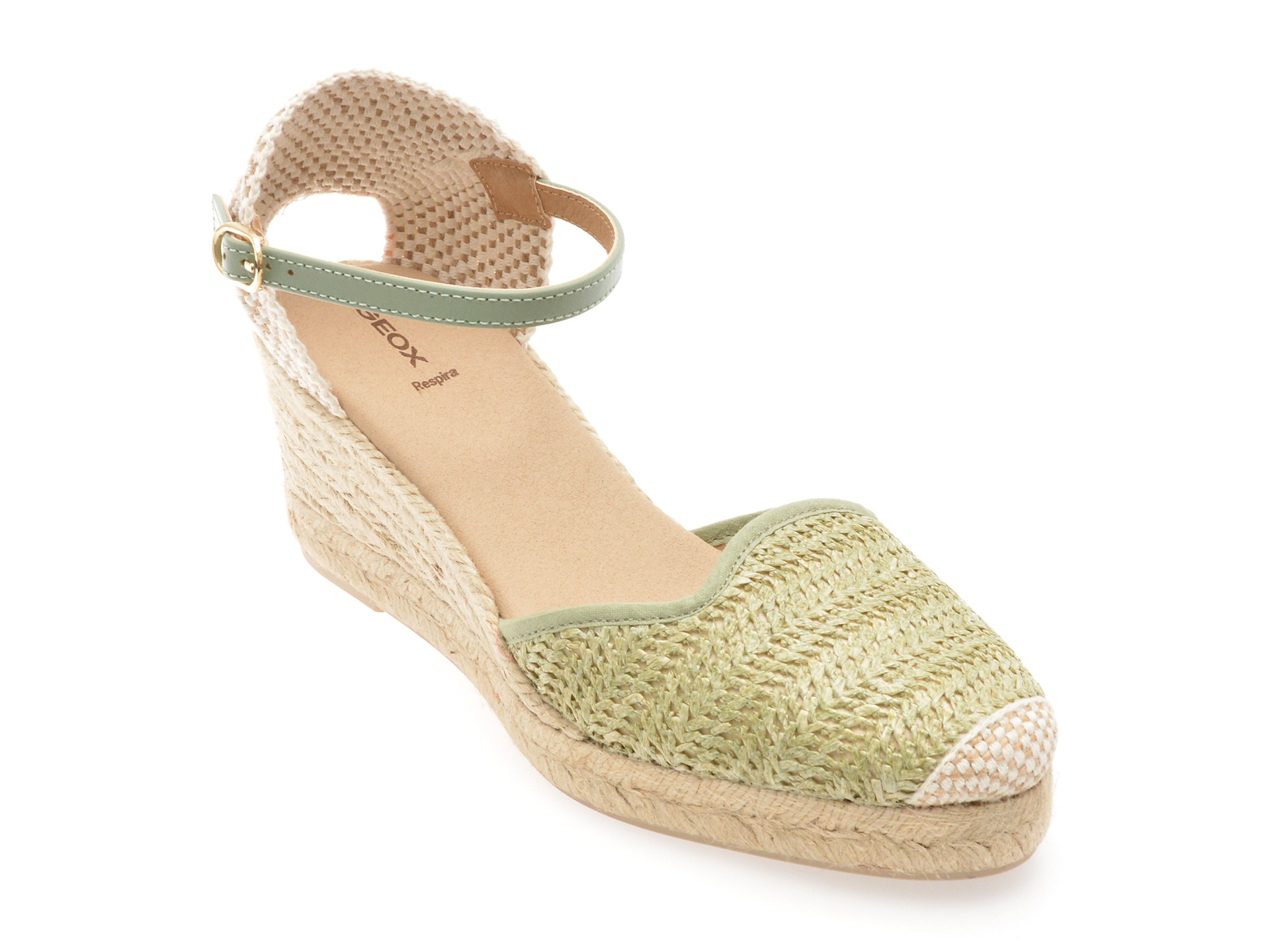 Sandale GEOX verzi, D55NGE, din material textil 1 Sandale GEOX verzi