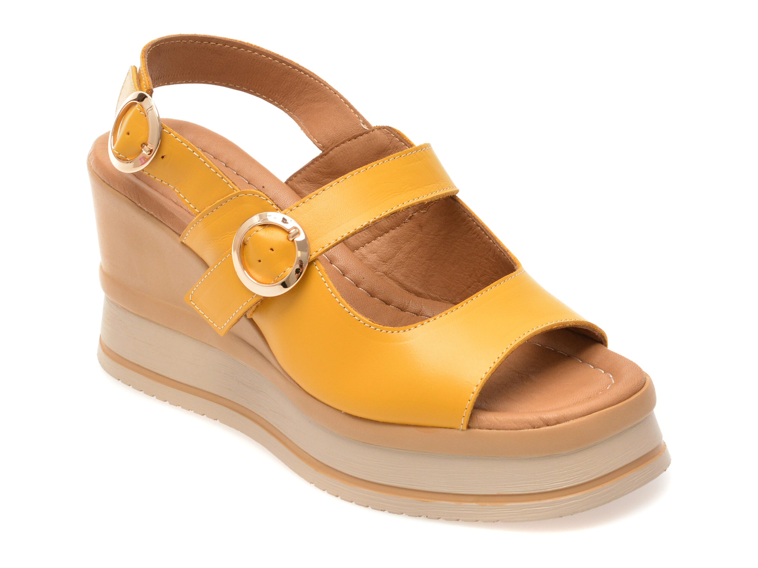 Sandale GOLD DEER, 22086, din piele naturala 1 Sandale GOLD DEER