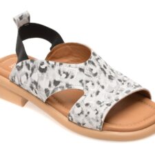 Sandale GOLD DEER alb-negru