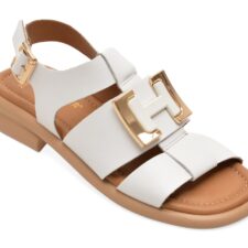 Sandale GOLD DEER albe