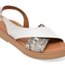 Sandale GOLD DEER albe