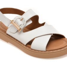Sandale GOLD DEER albe