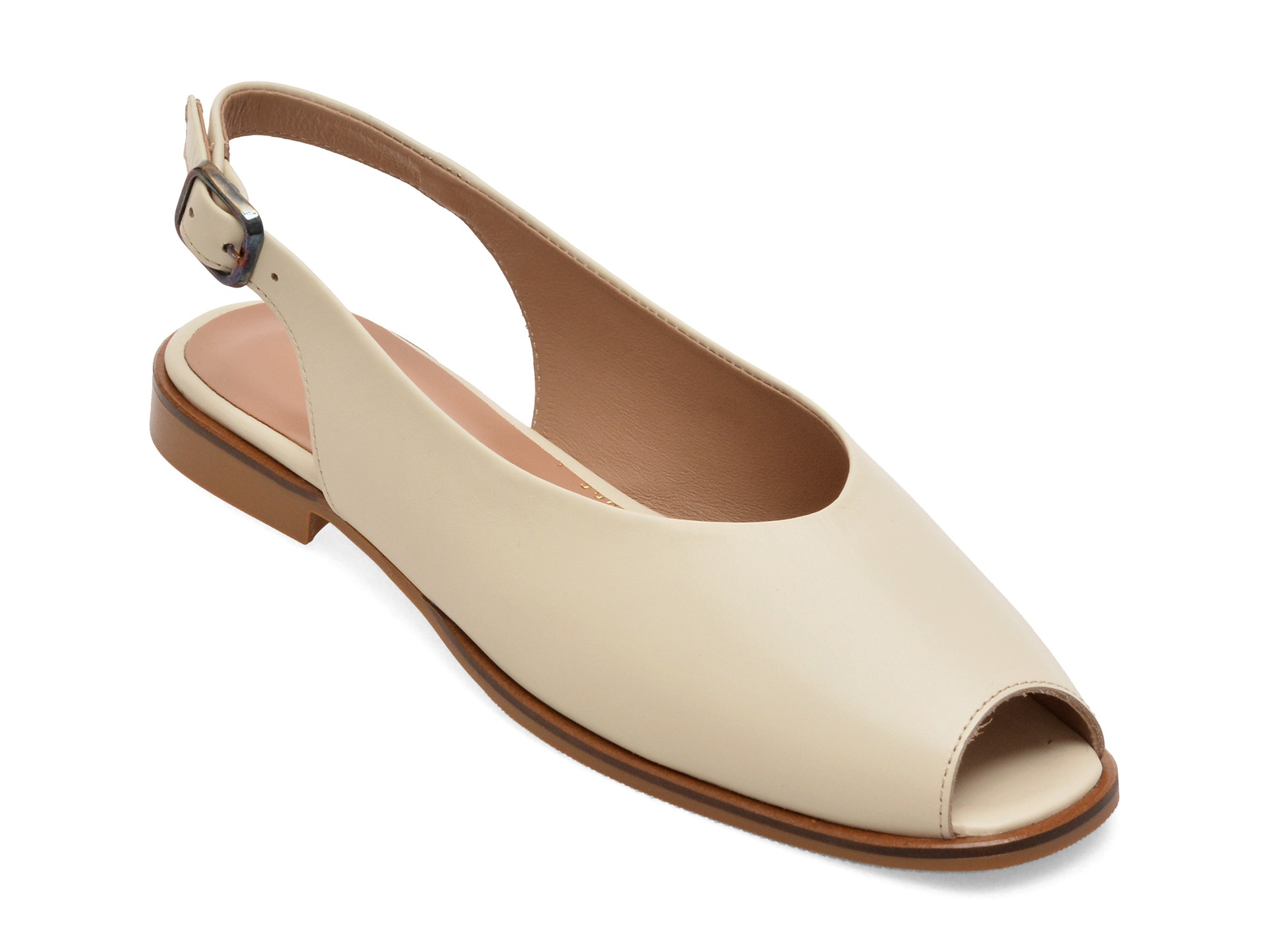 Sandale GOLD DEER bej, 420928, din piele naturala 1 Sandale GOLD DEER bej