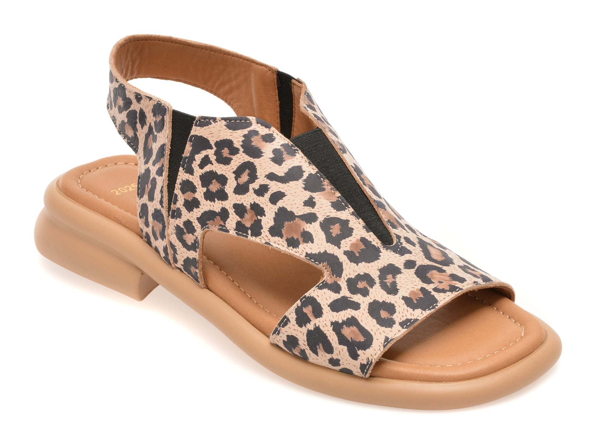 Sandale GOLD DEER maro, 22025, din piele naturala 1 Sandale GOLD DEER maro