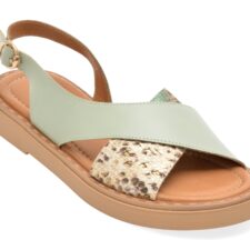 Sandale GOLD DEER verzi