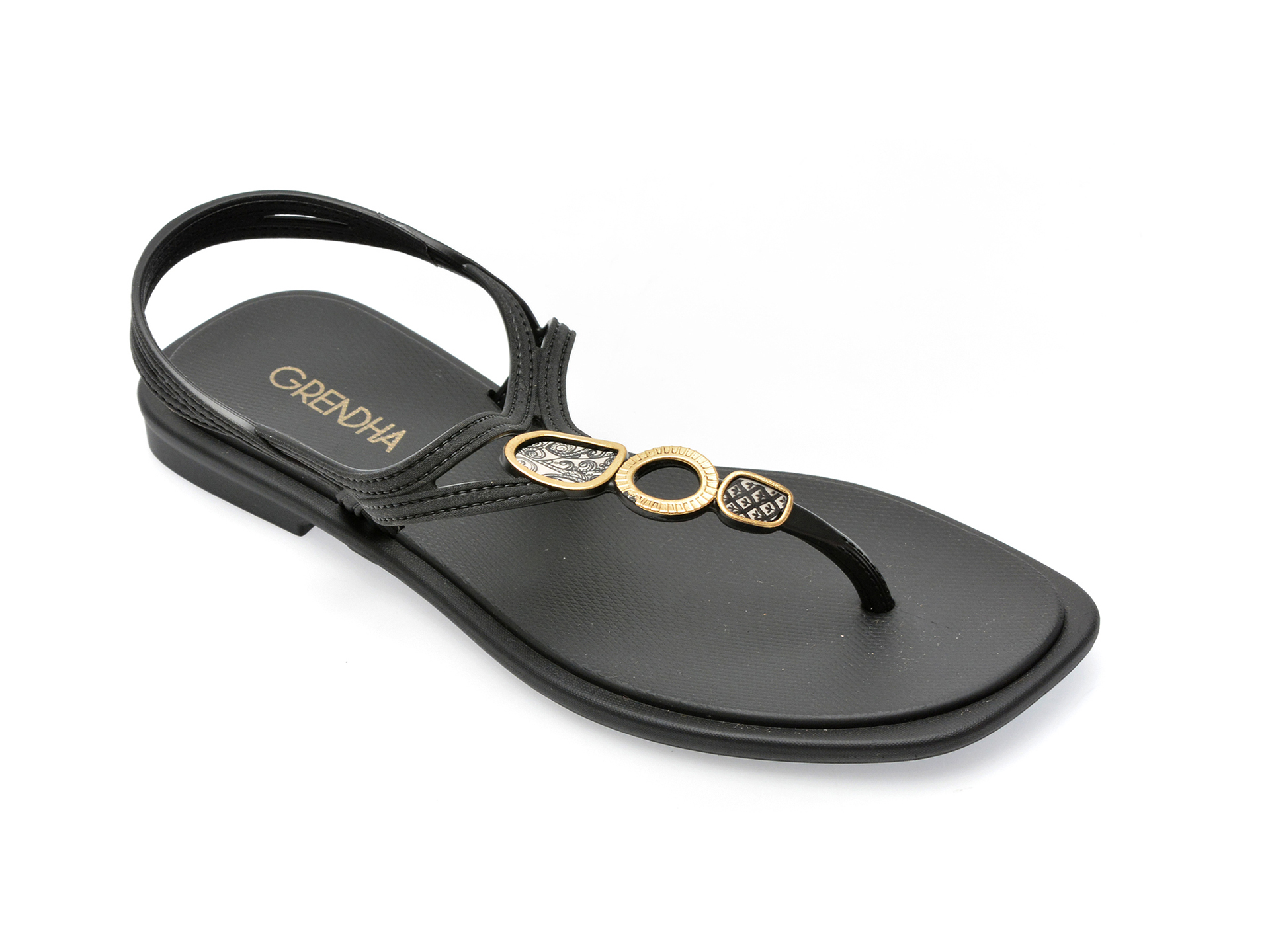 Sandale GRENDHA negre, 1855448, din pvc 1 Sandale GRENDHA negre