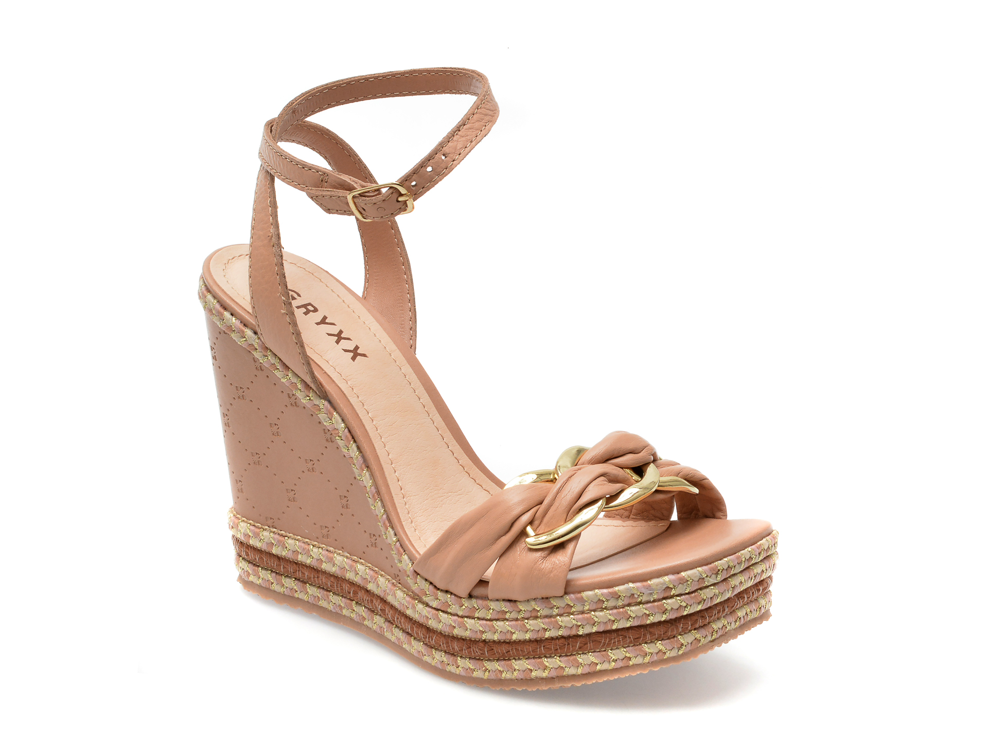 Sandale GRYXX Bej , 341521, din piele naturala 1 Sandale GRYXX Bej