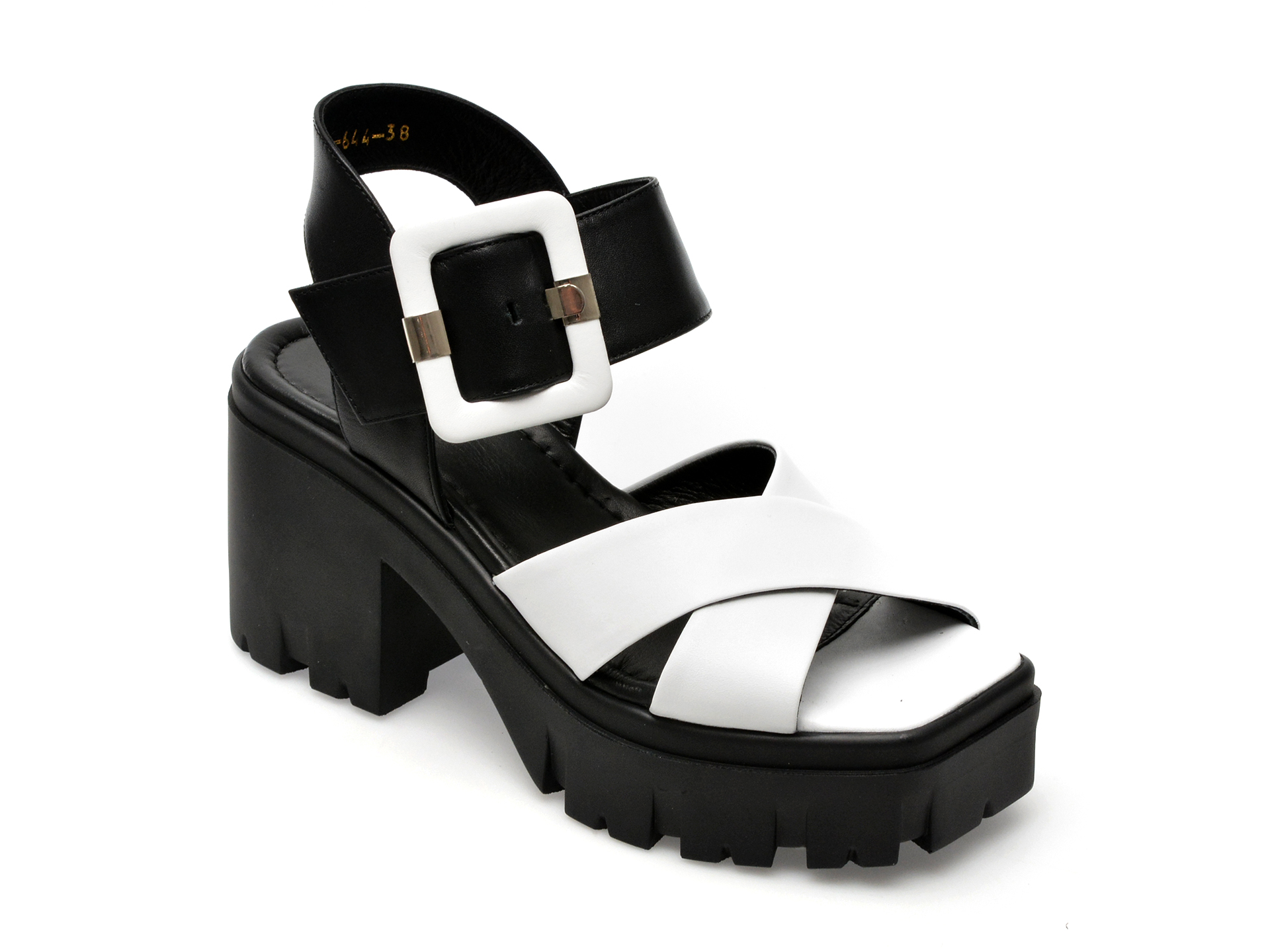 Sandale GRYXX albe, 049SC64, din piele naturala 1 Sandale GRYXX albe