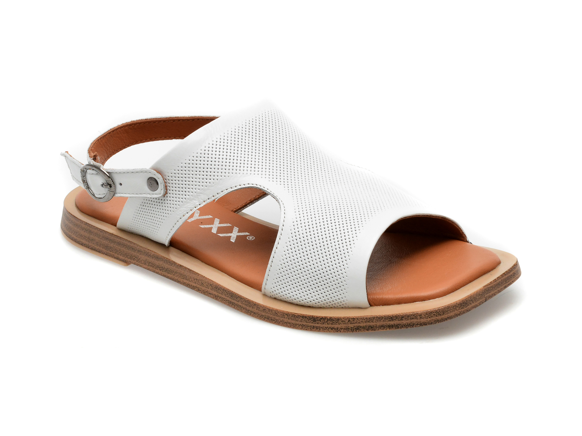 Sandale GRYXX albe, 10414, din piele naturala 1 Sandale GRYXX albe