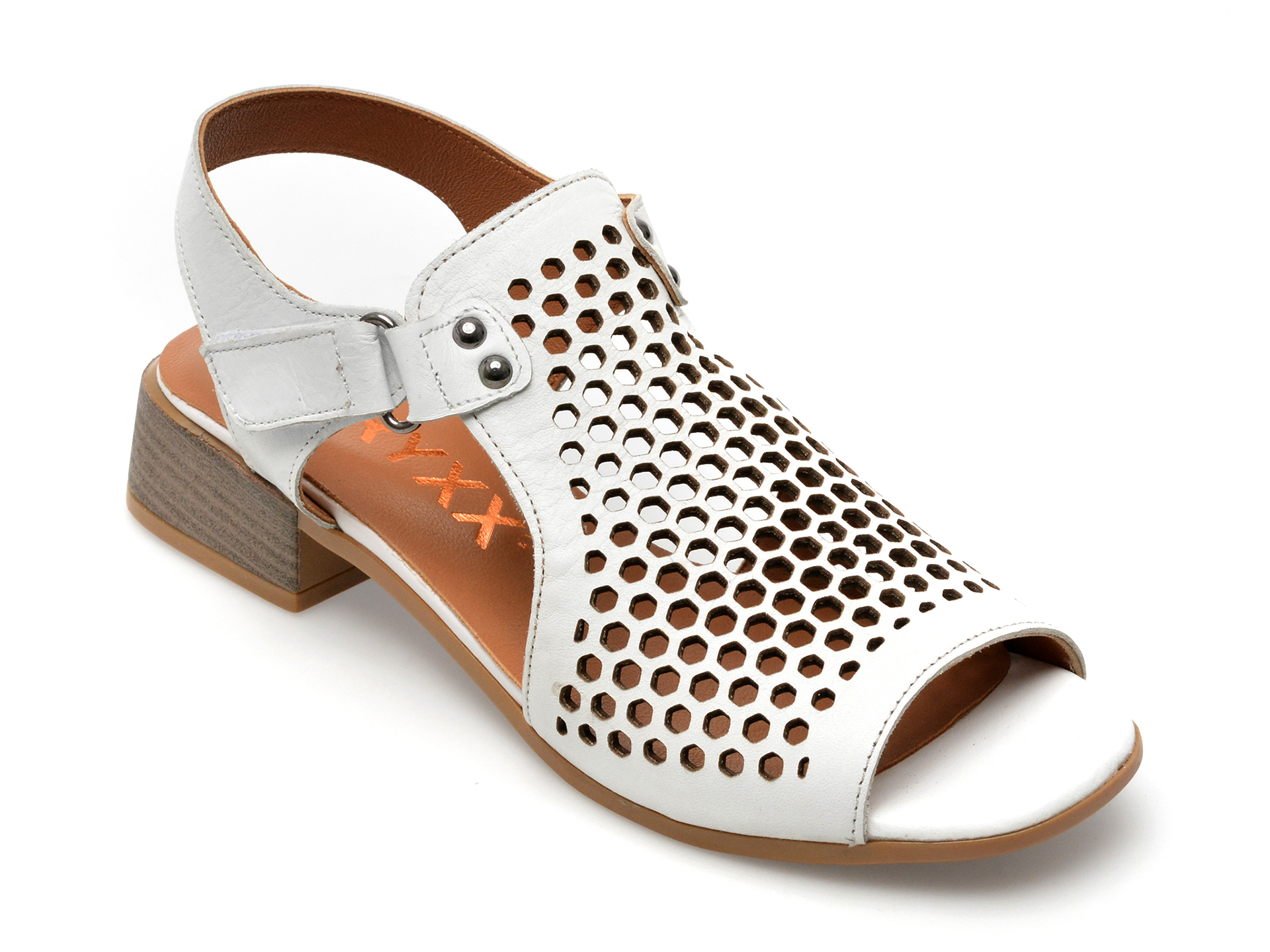 Sandale GRYXX albe, 10762, din piele naturala 1 Sandale GRYXX albe