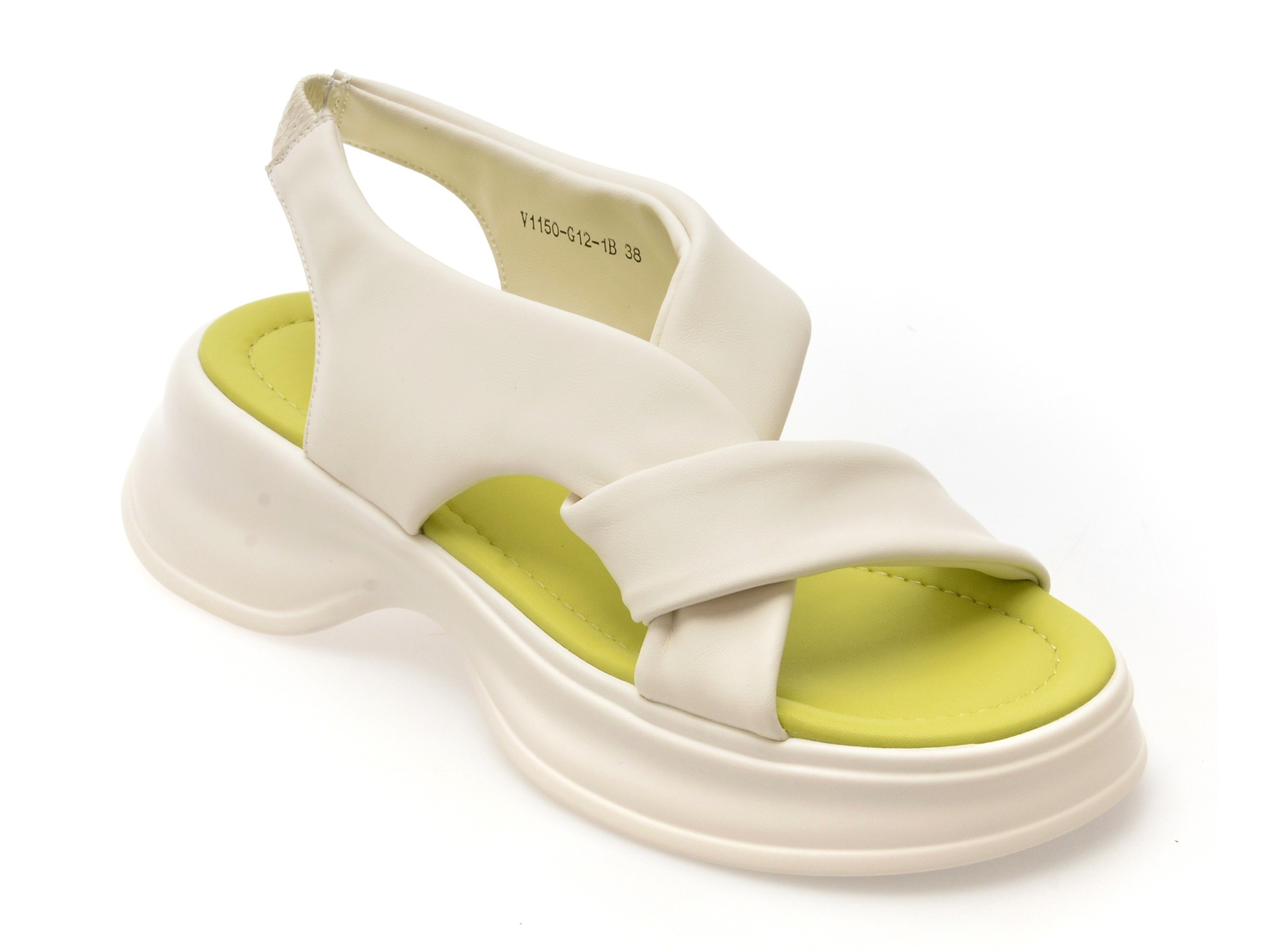 Sandale GRYXX albe, 1150G12, din piele naturala 1 Sandale GRYXX albe