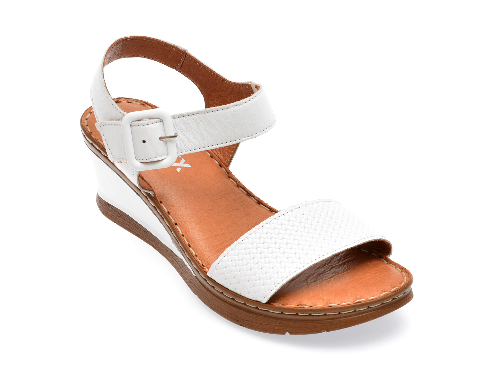 Sandale GRYXX albe, 1646, din piele naturala 1 Sandale GRYXX albe