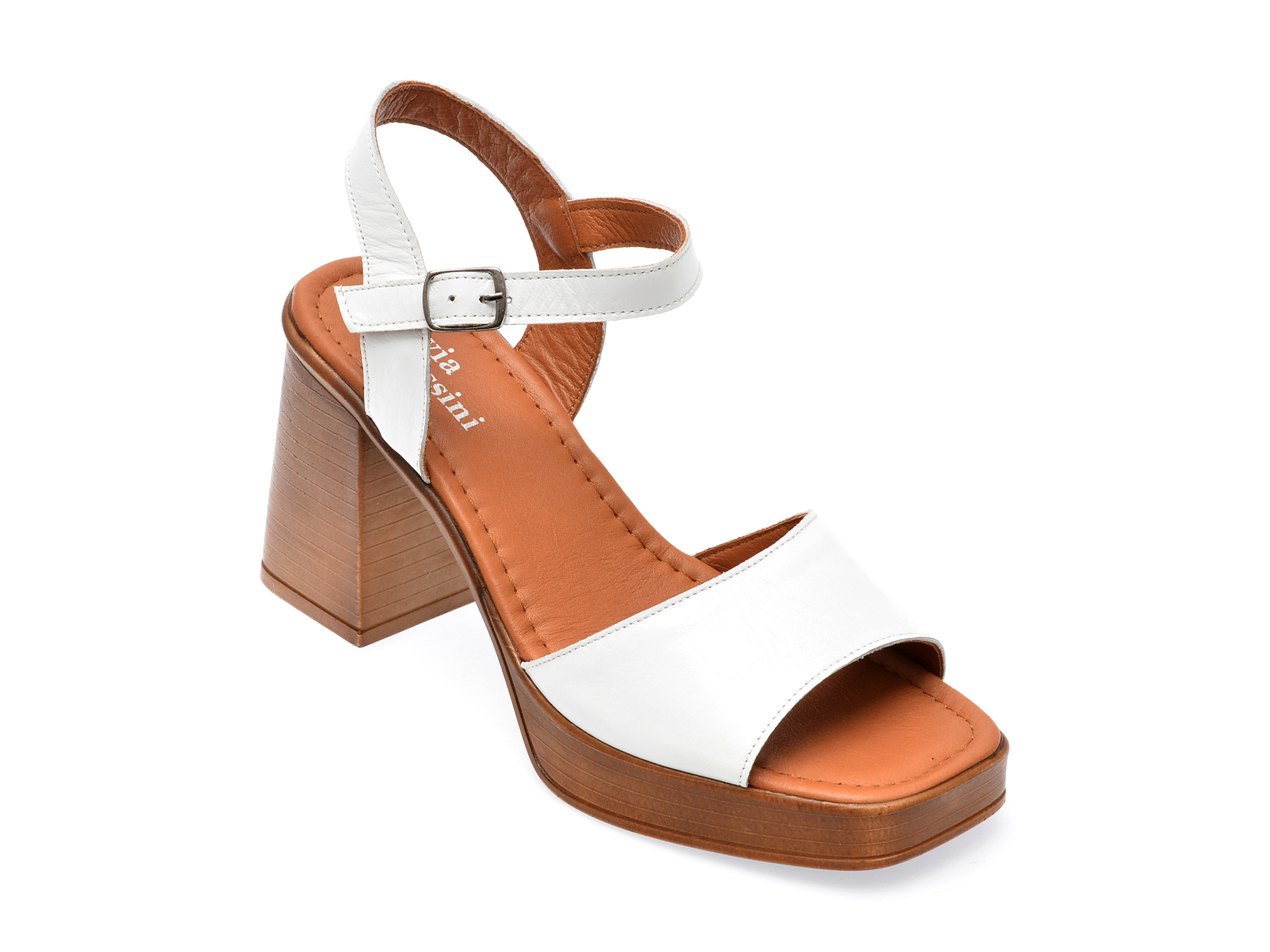 Sandale GRYXX albe, 1666, din piele naturala 1 Sandale GRYXX albe