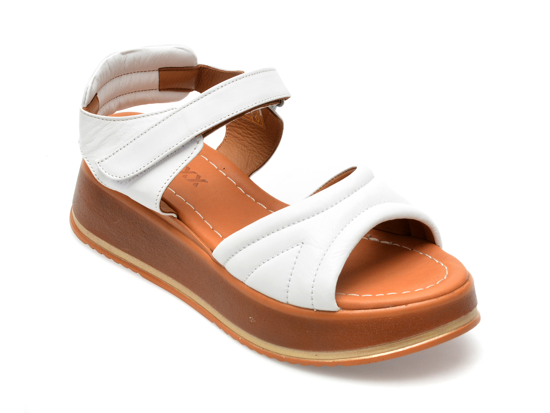 Sandale GRYXX albe, 2051, din piele naturala 1 Sandale GRYXX albe