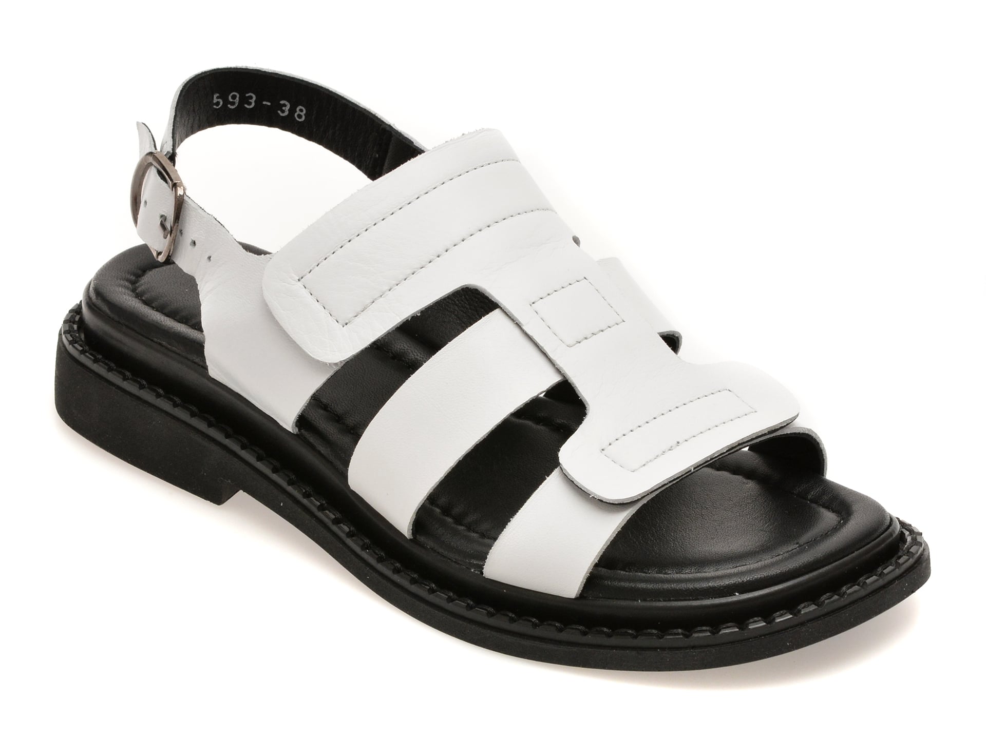 Sandale GRYXX albe, 2311514, din piele naturala 1 Sandale GRYXX albe