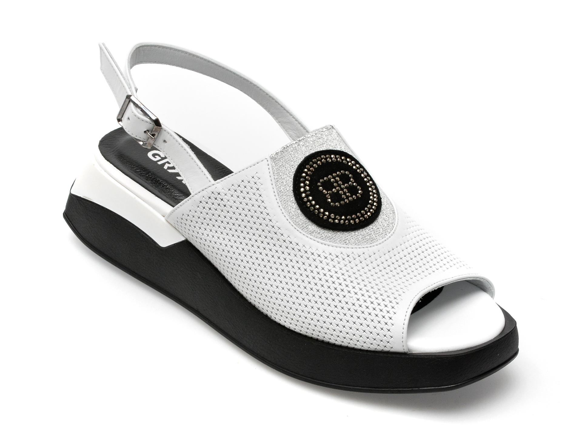 Sandale GRYXX albe, 2541495, din piele naturala 1 Sandale GRYXX albe