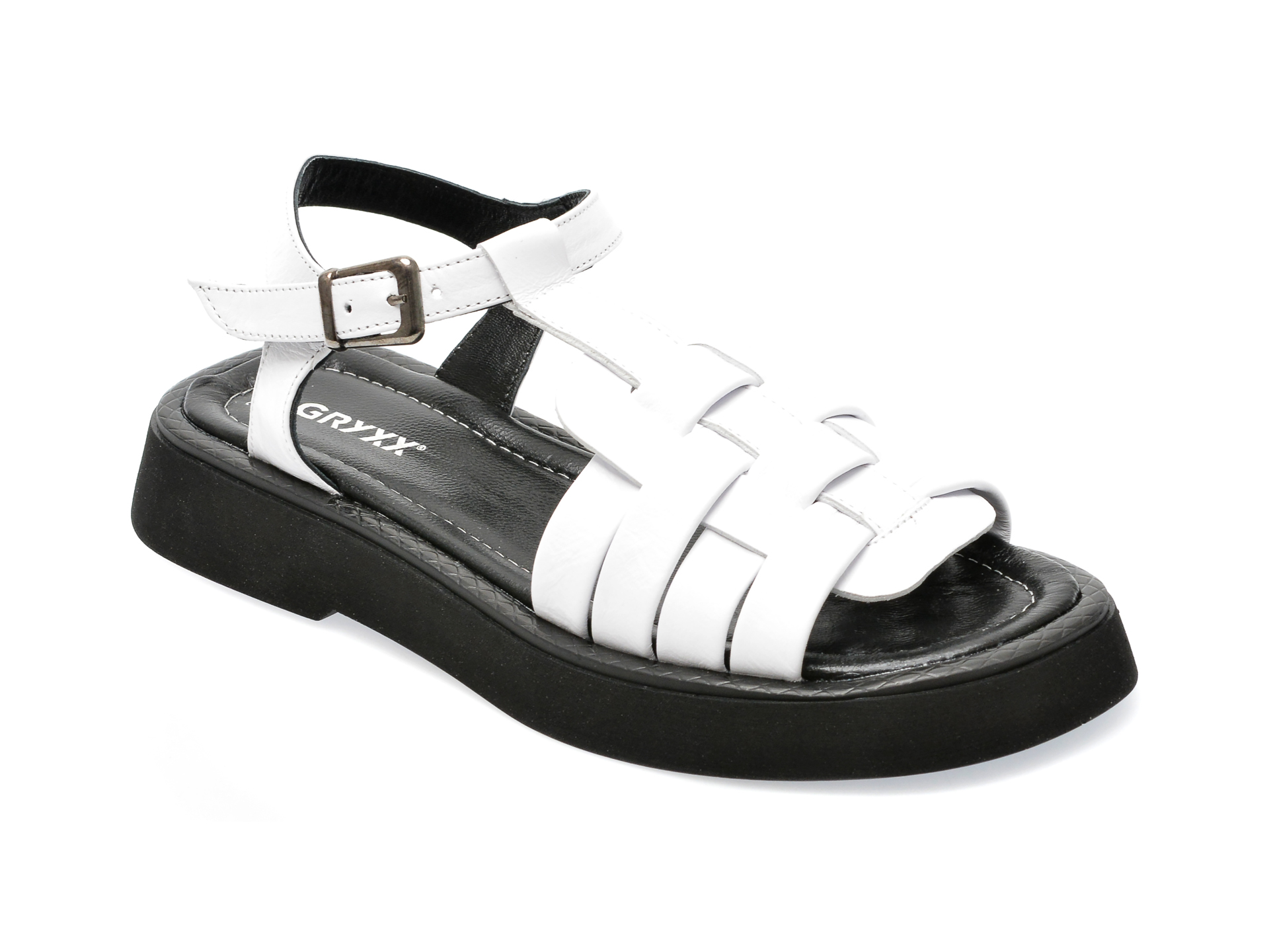 Sandale GRYXX albe, 2582074, din piele naturala 1 Sandale GRYXX albe