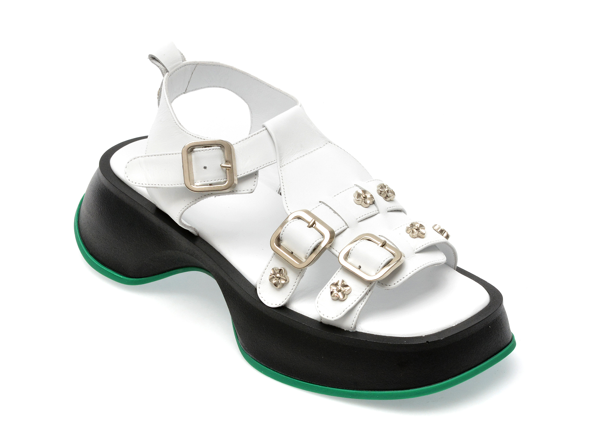 Sandale GRYXX albe, 3153880, din piele naturala 1 Sandale GRYXX albe