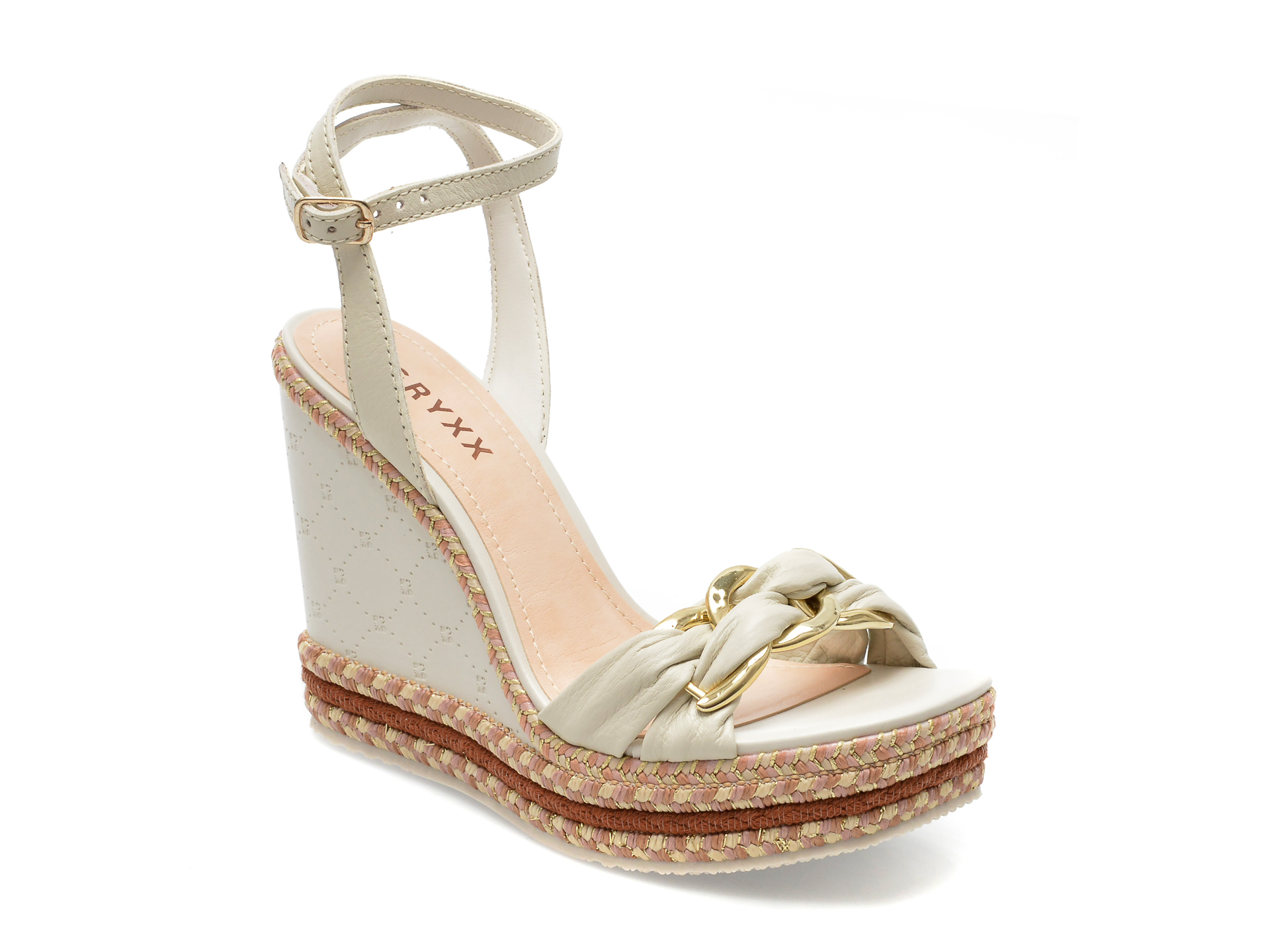 Sandale GRYXX albe, 341521, din piele naturala 1 Sandale GRYXX albe