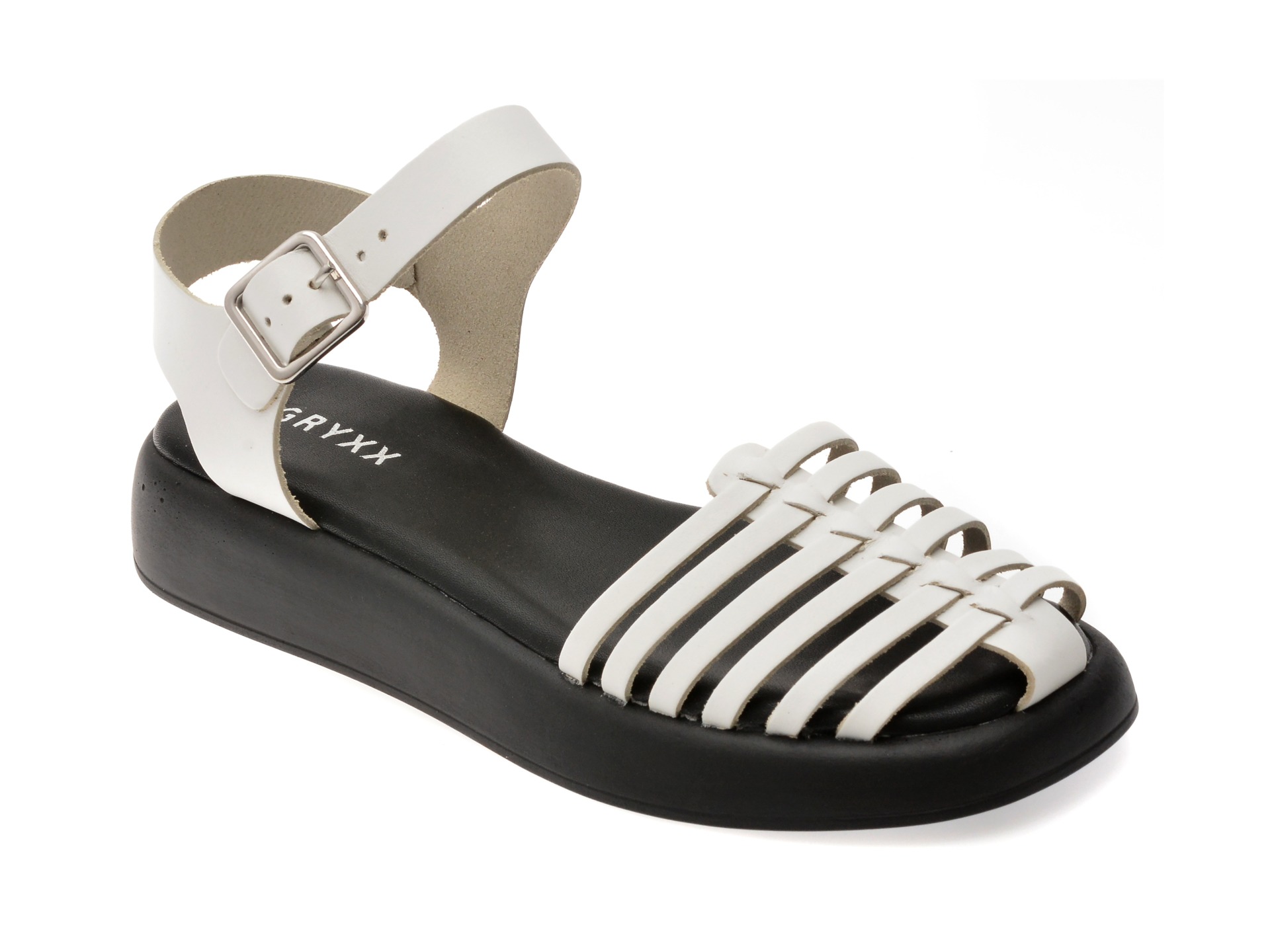 Sandale GRYXX albe, 366202, din piele naturala 1 Sandale GRYXX albe