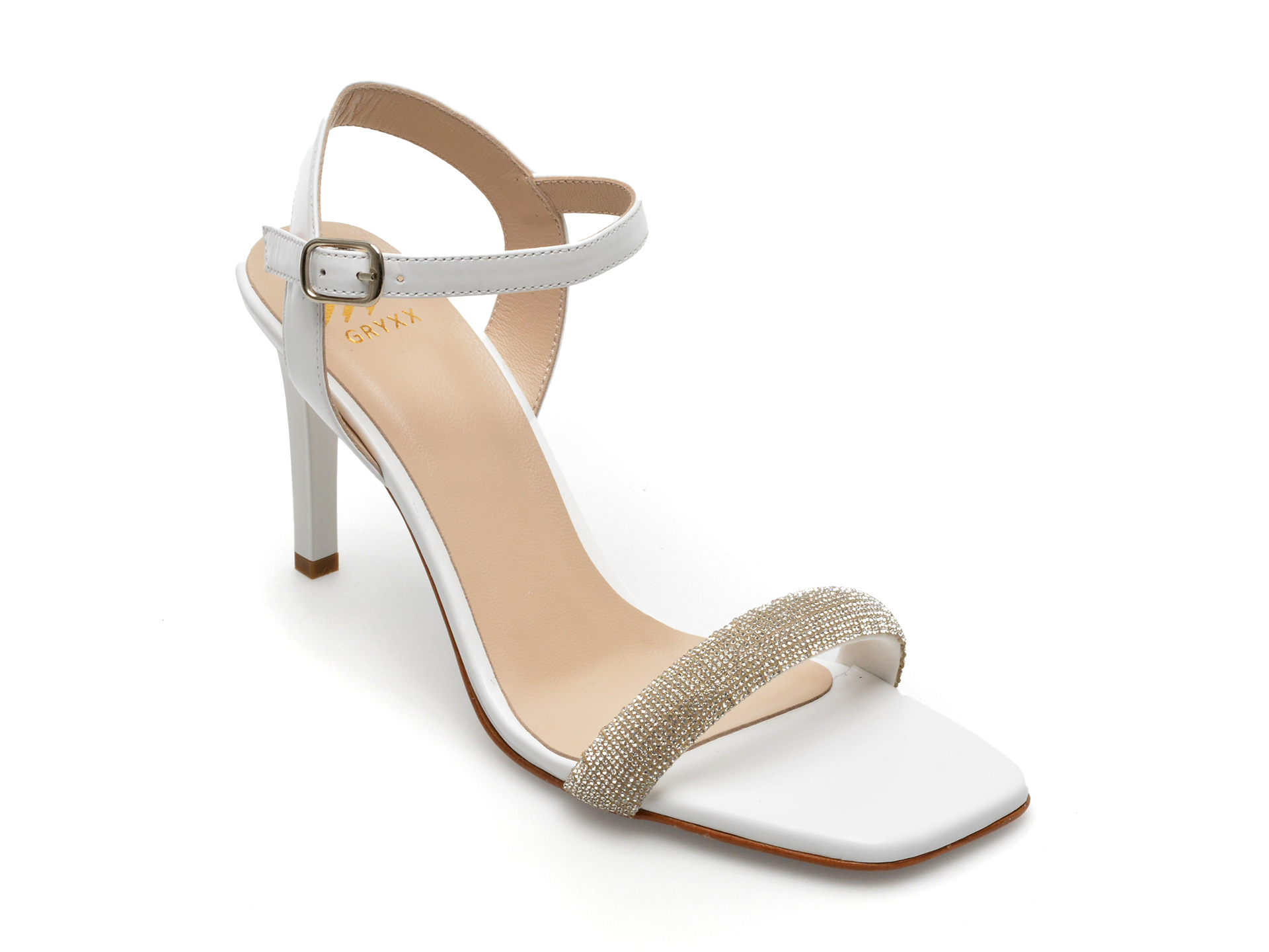 Sandale GRYXX albe, 384133, din piele naturala 1 Sandale GRYXX albe