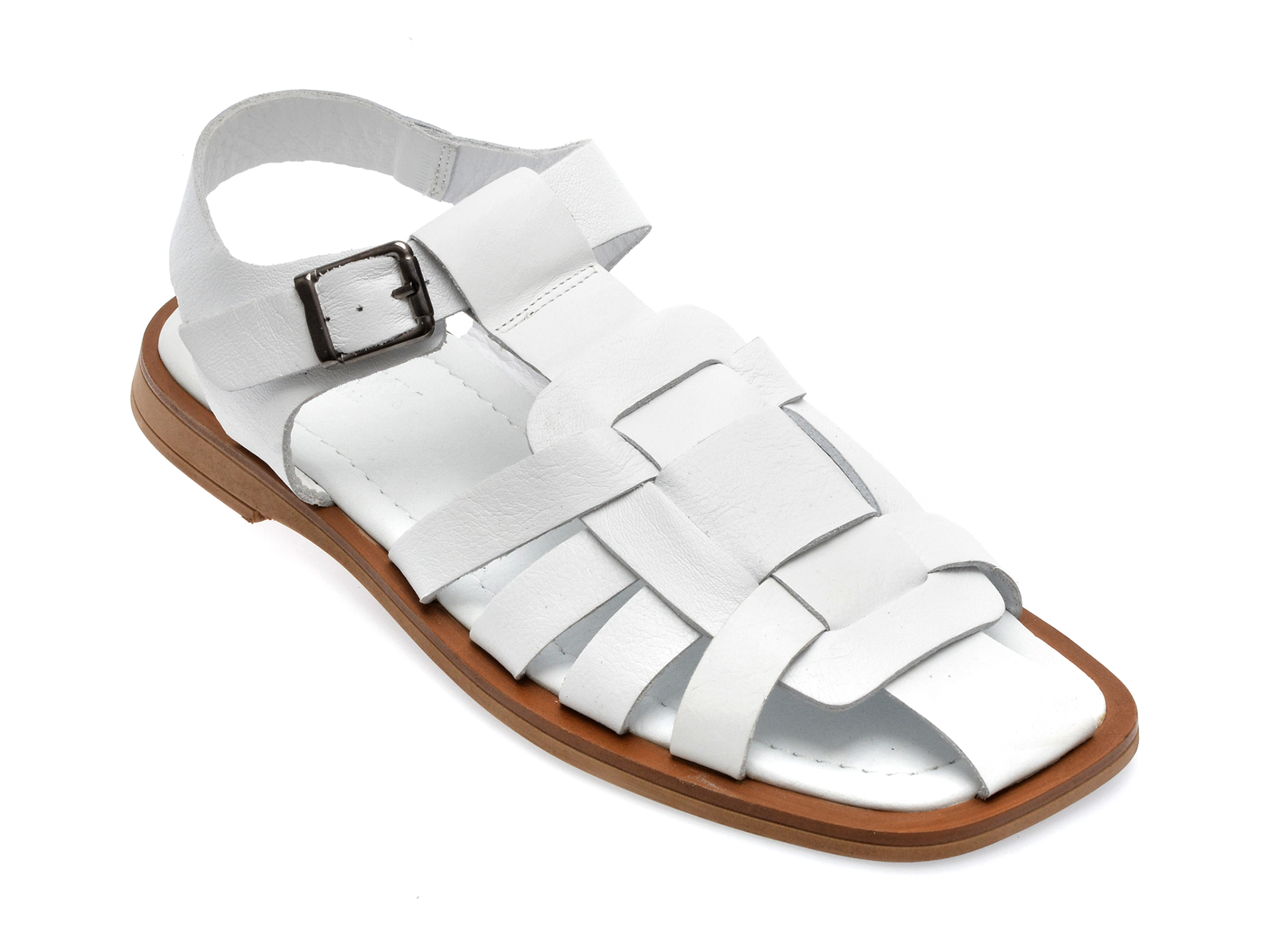 Sandale GRYXX albe, 52, din piele naturala 1 Sandale GRYXX albe