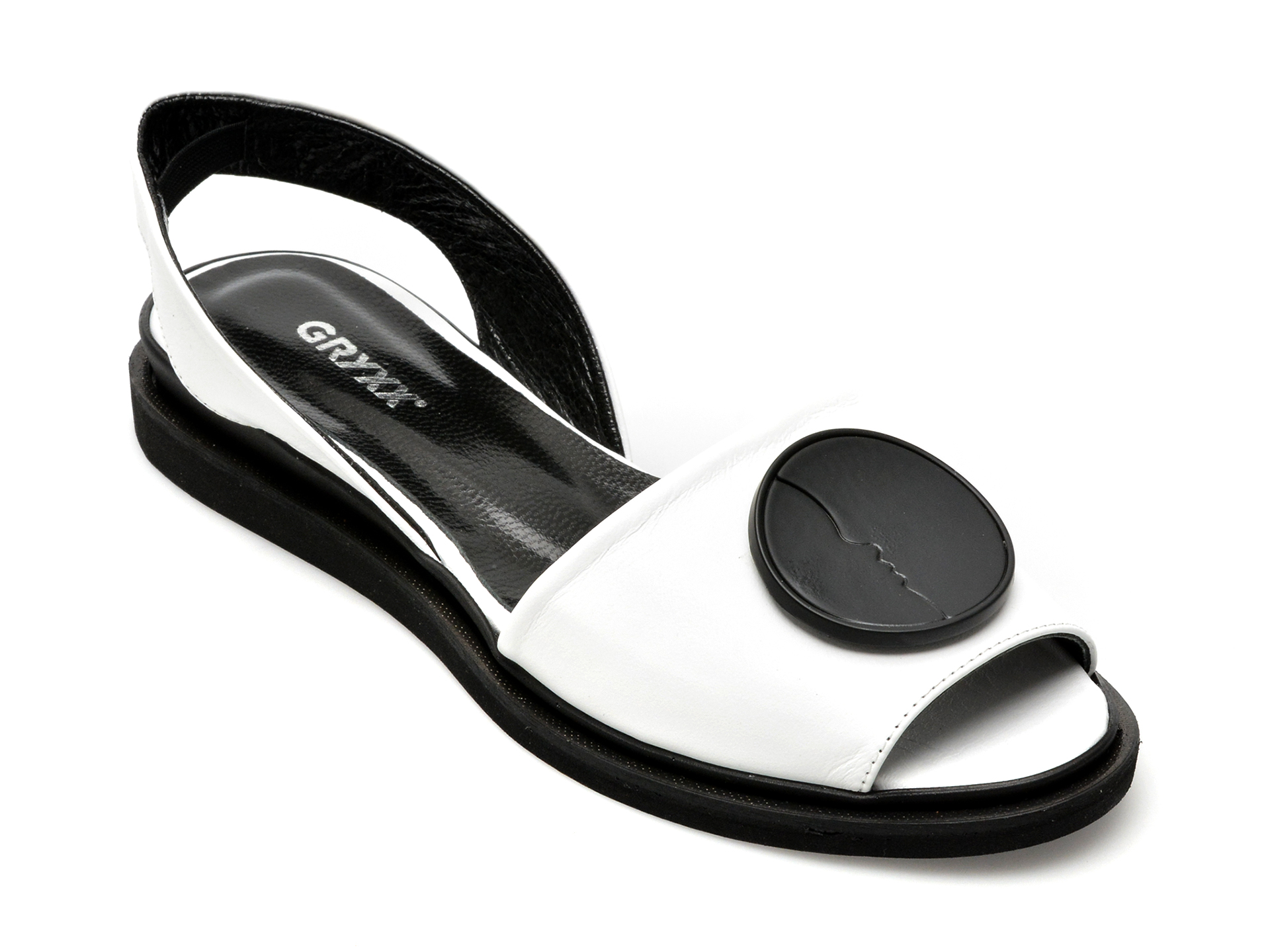 Sandale GRYXX albe, 52021, din piele naturala 1 Sandale GRYXX albe
