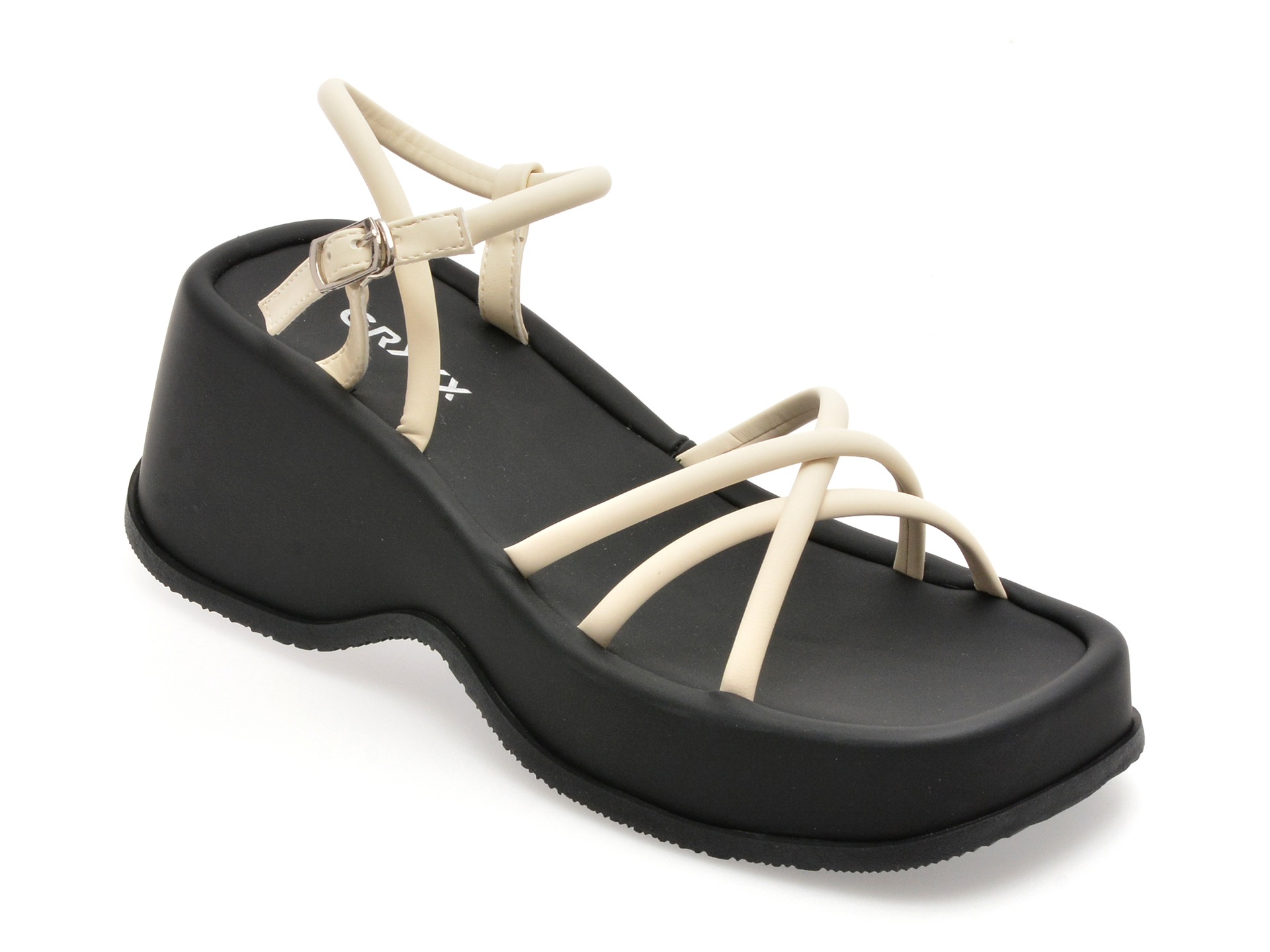 Sandale GRYXX albe, 5302, din piele ecologica 1 Sandale GRYXX albe